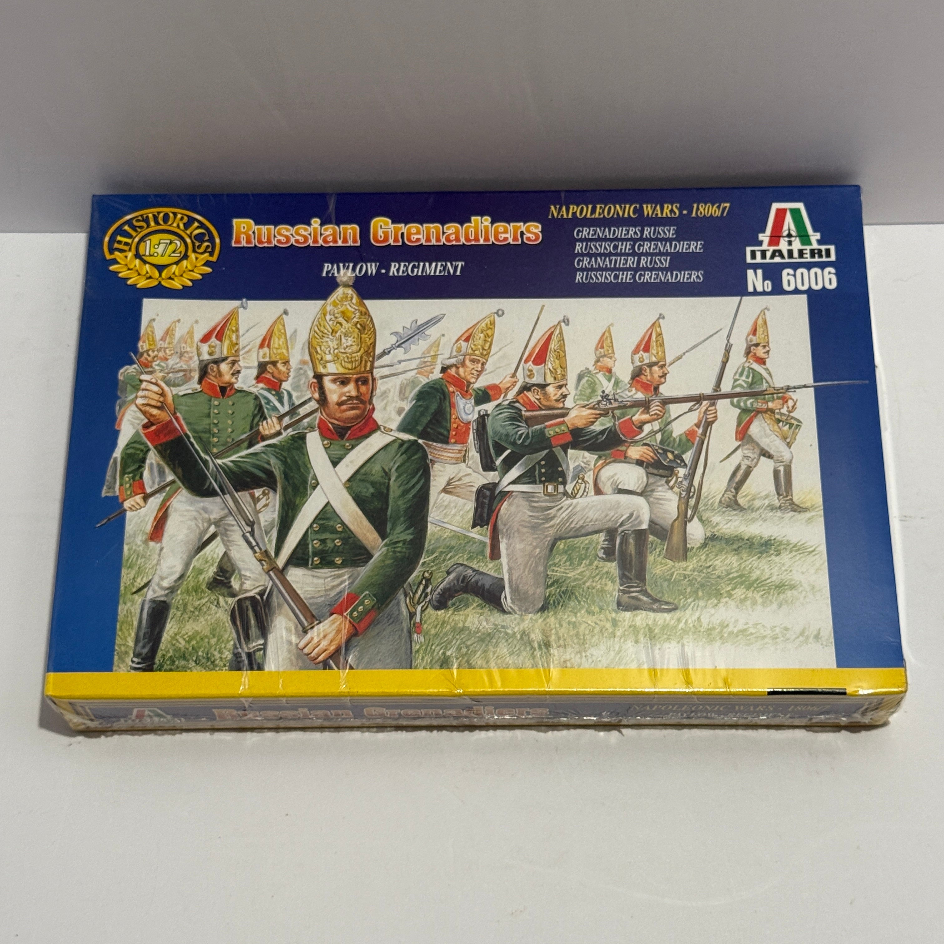 Italeri Russian Grenadiers Pavlow Regiment 1/72 Scale Model Kit #6006