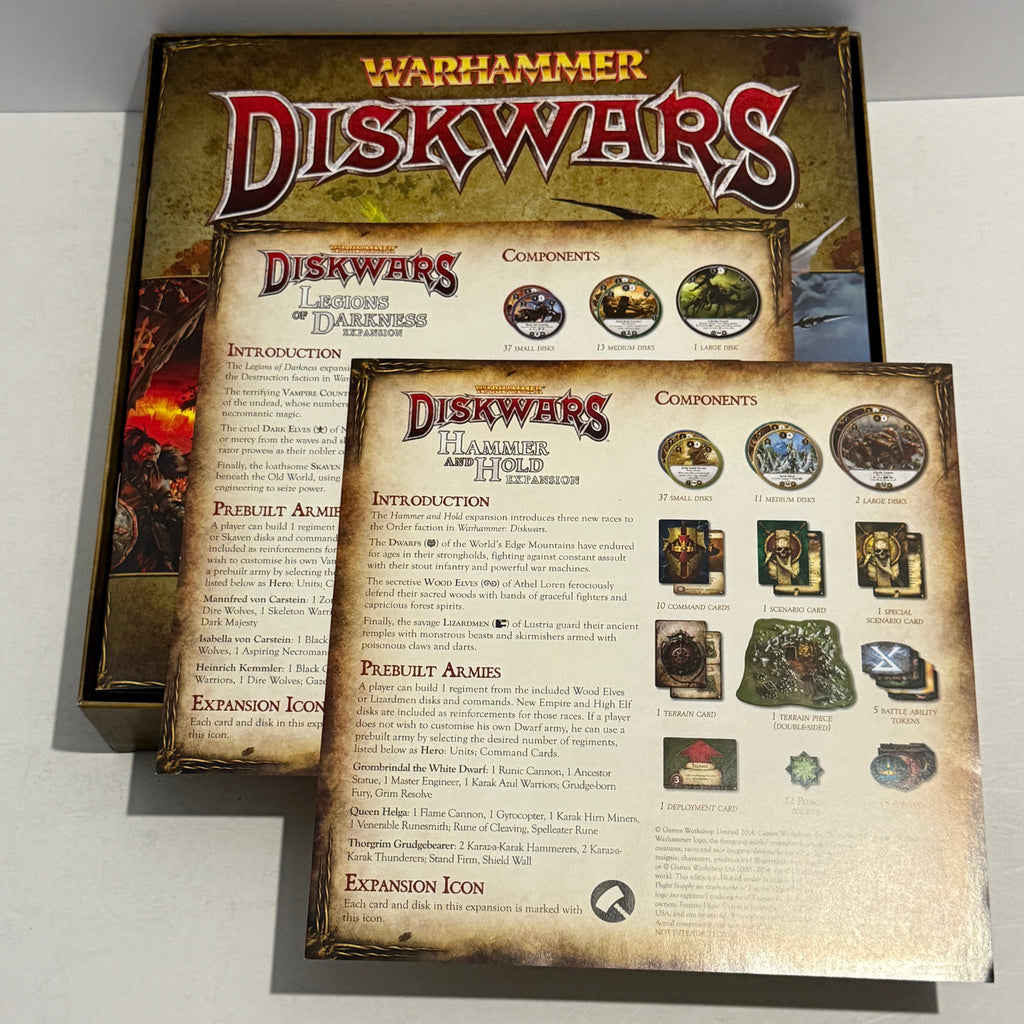 Warhammer: Diskwars Core Set w/ 2 Expansions