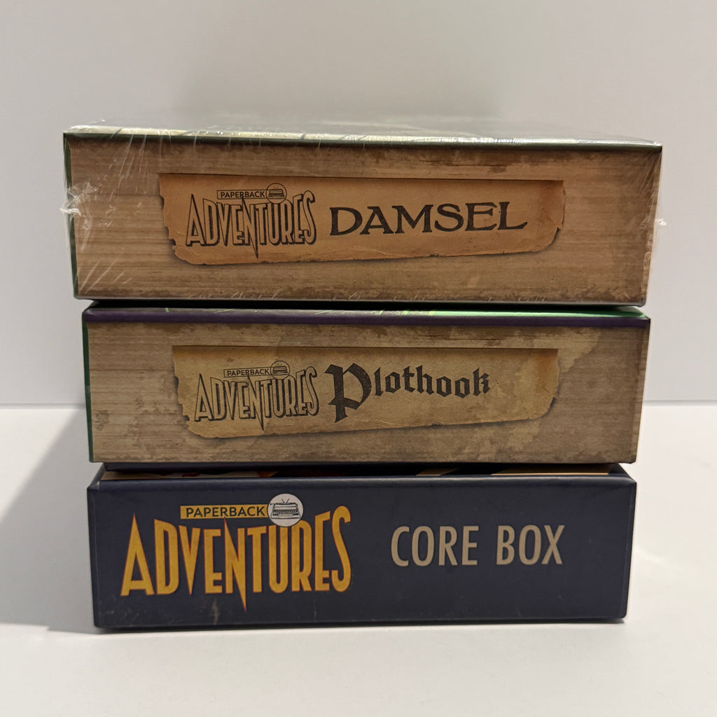 Paperback Adventures Core Box w/ Plothook & Damsel Expansions