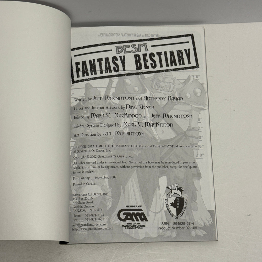 BESM: Fantasy Bestiary