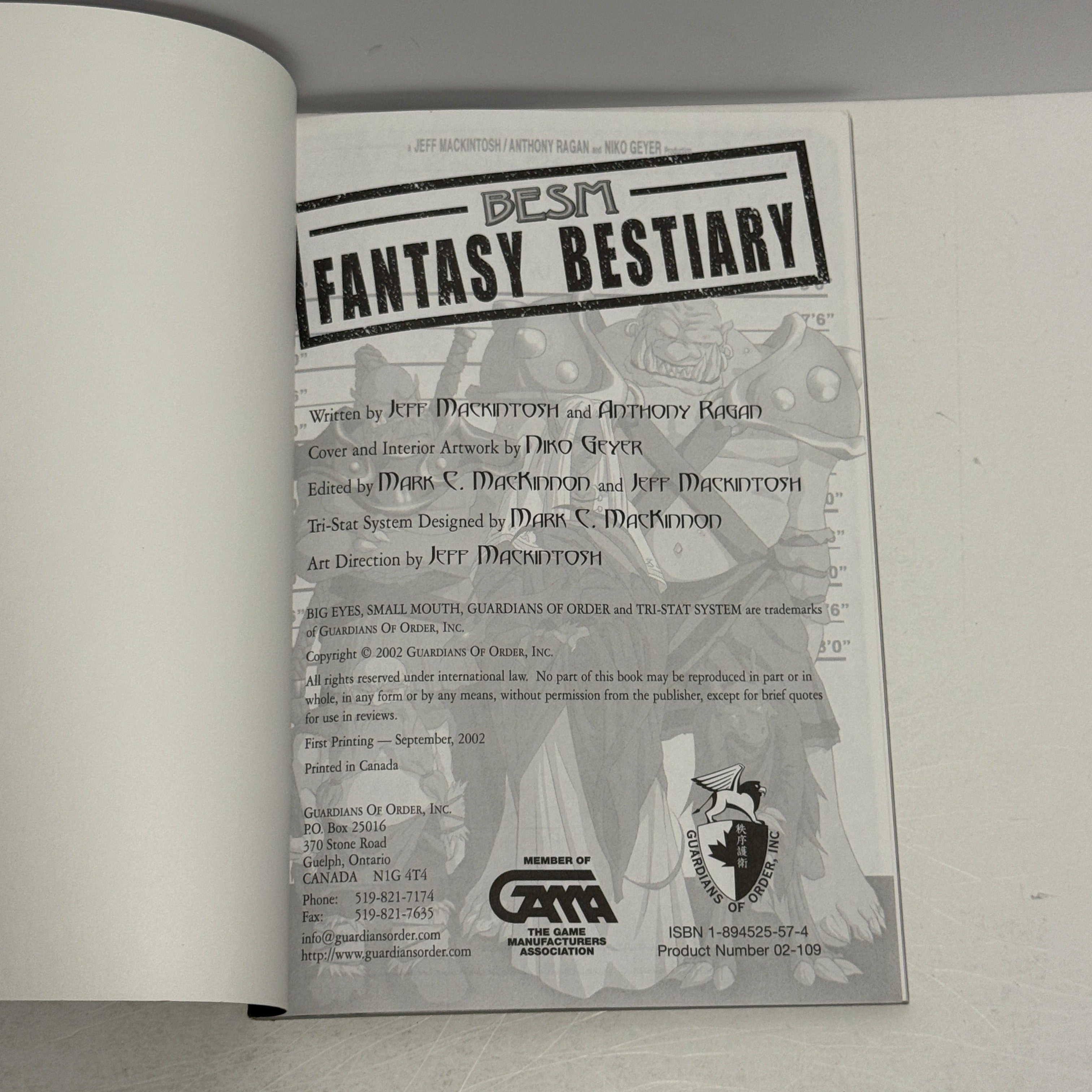 BESM: Fantasy Bestiary