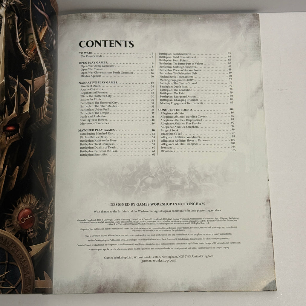 Warhammer: Age of Sigmar General's Handbook 2019