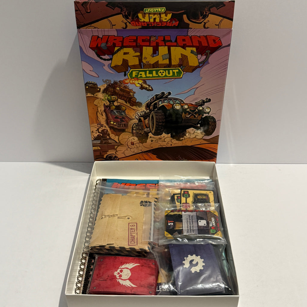 Wreckland Run Board Game w/ Fallout Expansion & Playmat