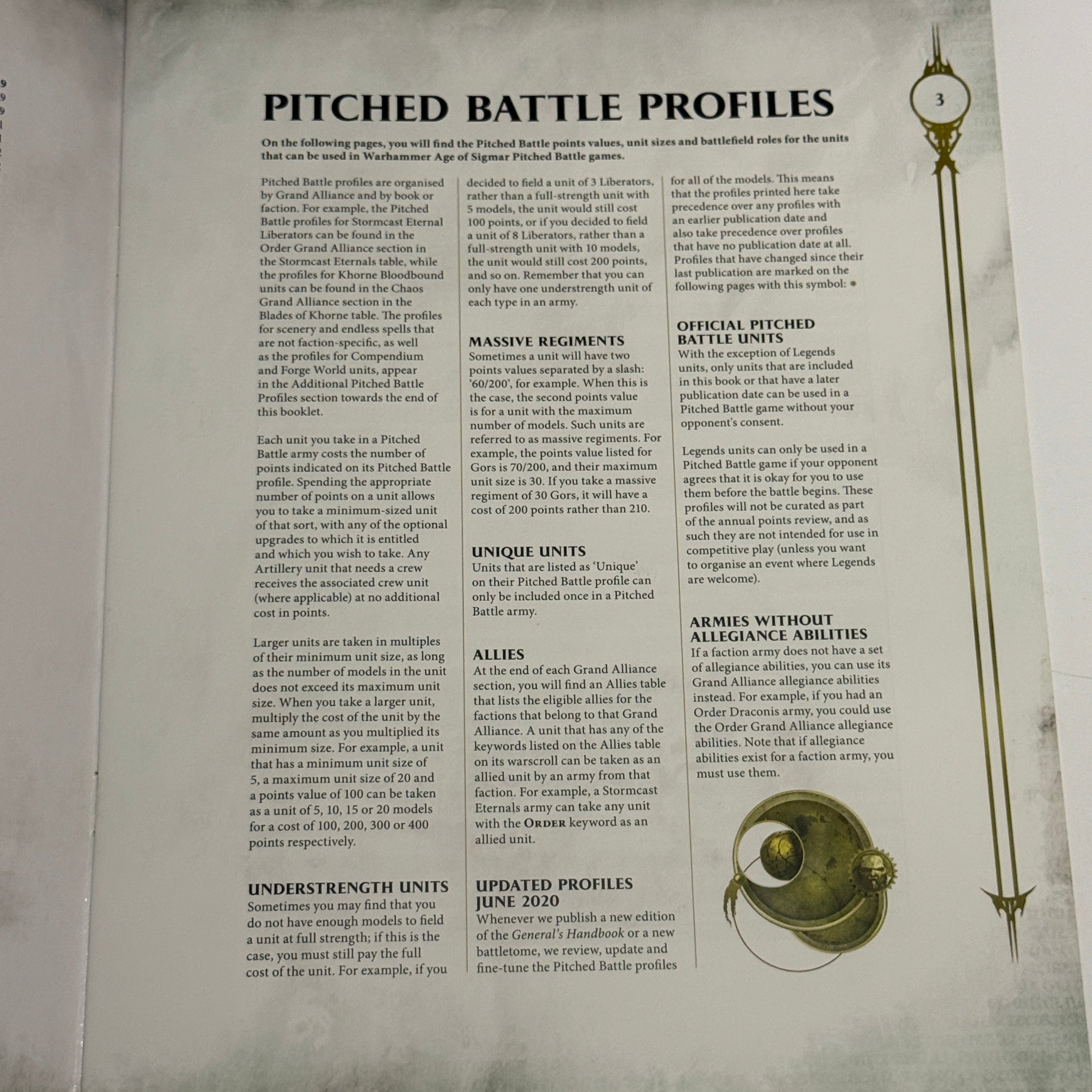 Warhammer: Age of Sigmar Pitched Battle Profiles 2020