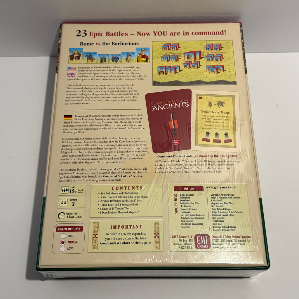 Commands & Colors Ancients Expansion Nr. 2 Rome vs. The Barbarians