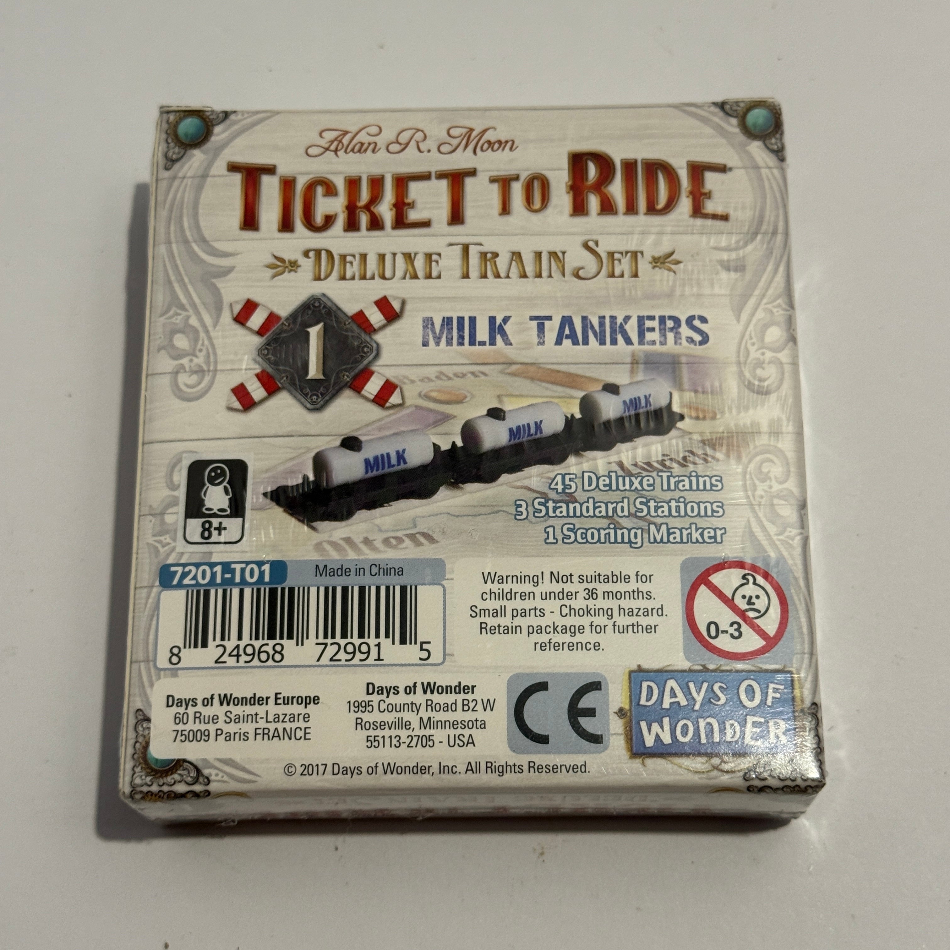 Ticket to Ride: Deluxe Train Set - Milk Tankers