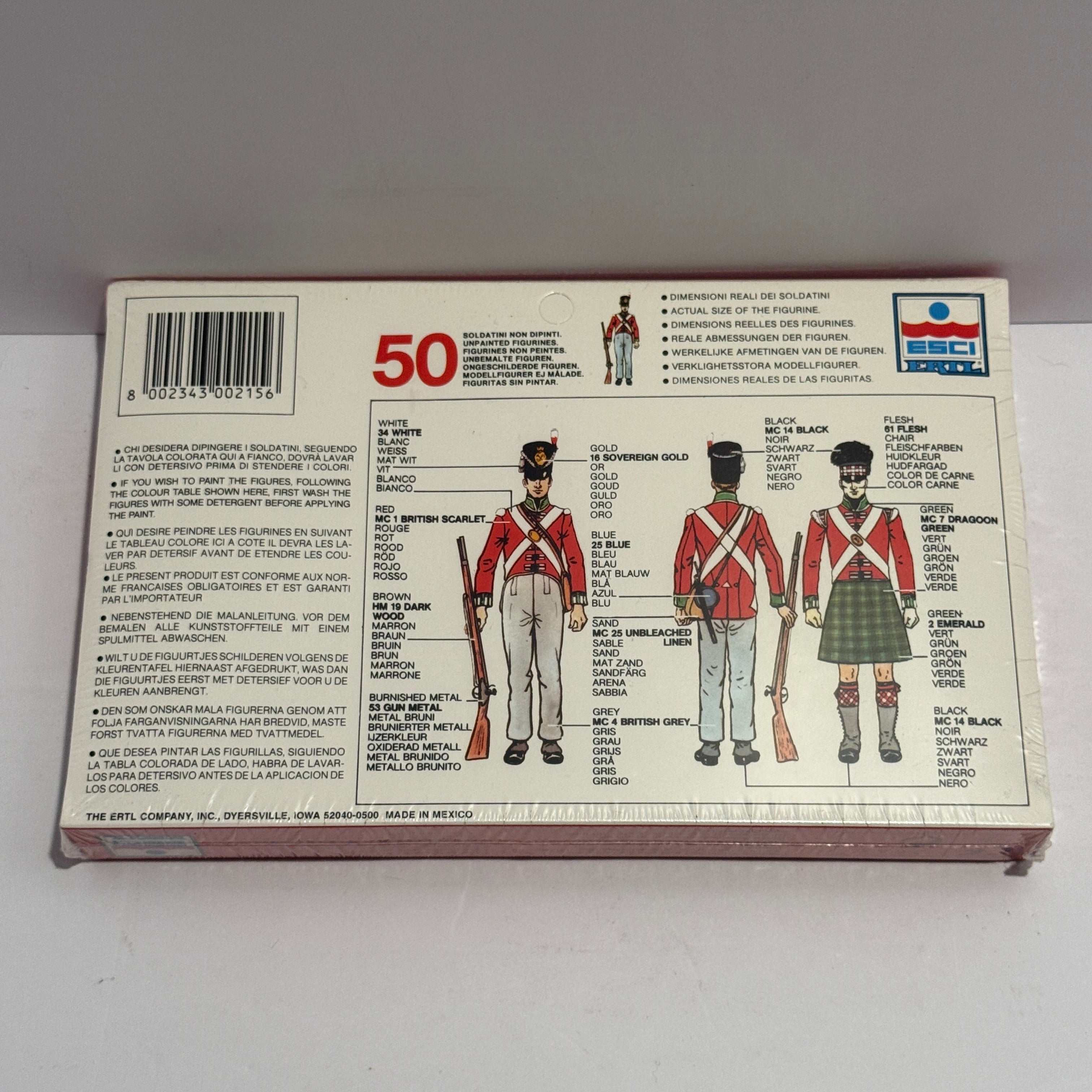 ESCI ERTL Napoleonic Wars British Infantry Waterloo 1815 1/72 215