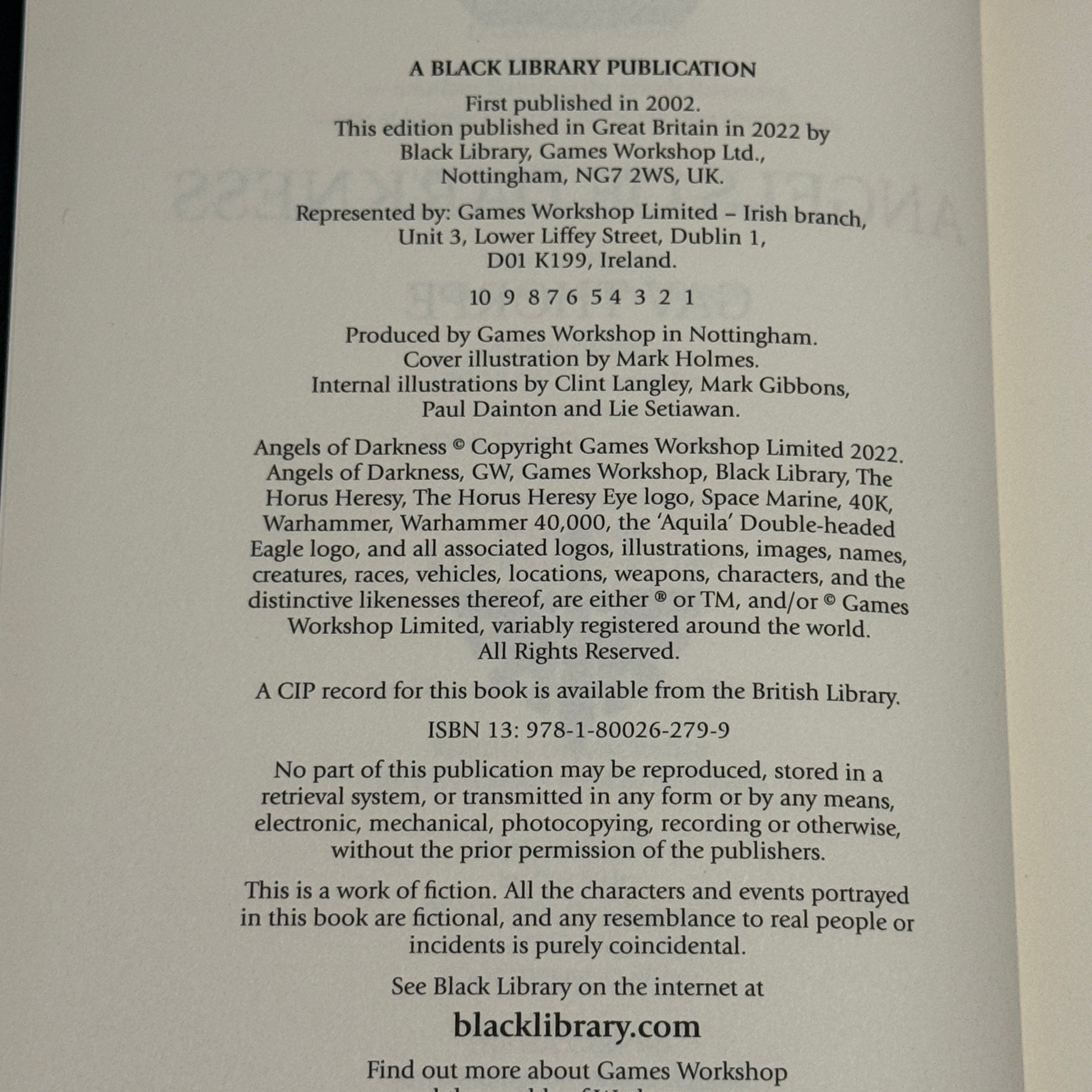 Angels of Darkness 20th Anniversary Edition