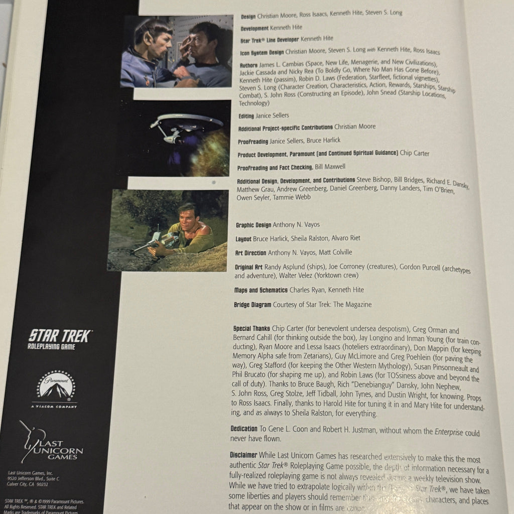 Star Trek Roleplaying Game Core Game Book