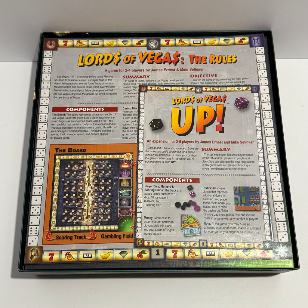 Lords of Vegas w/ Up! Expansion & Villainy Promo