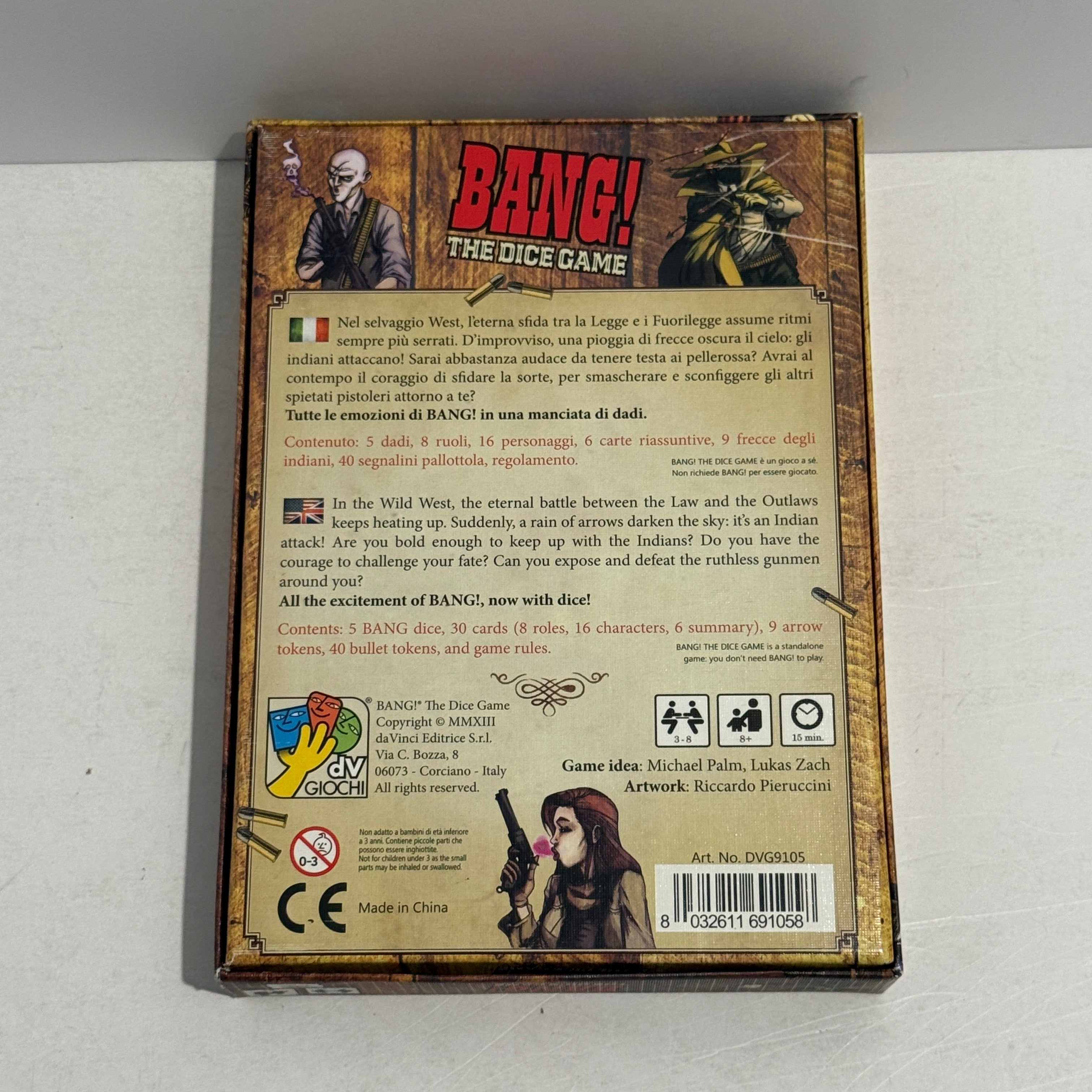 BANG! The Dice Game w/ Old Saloon Expansion - Sleeved Cards
