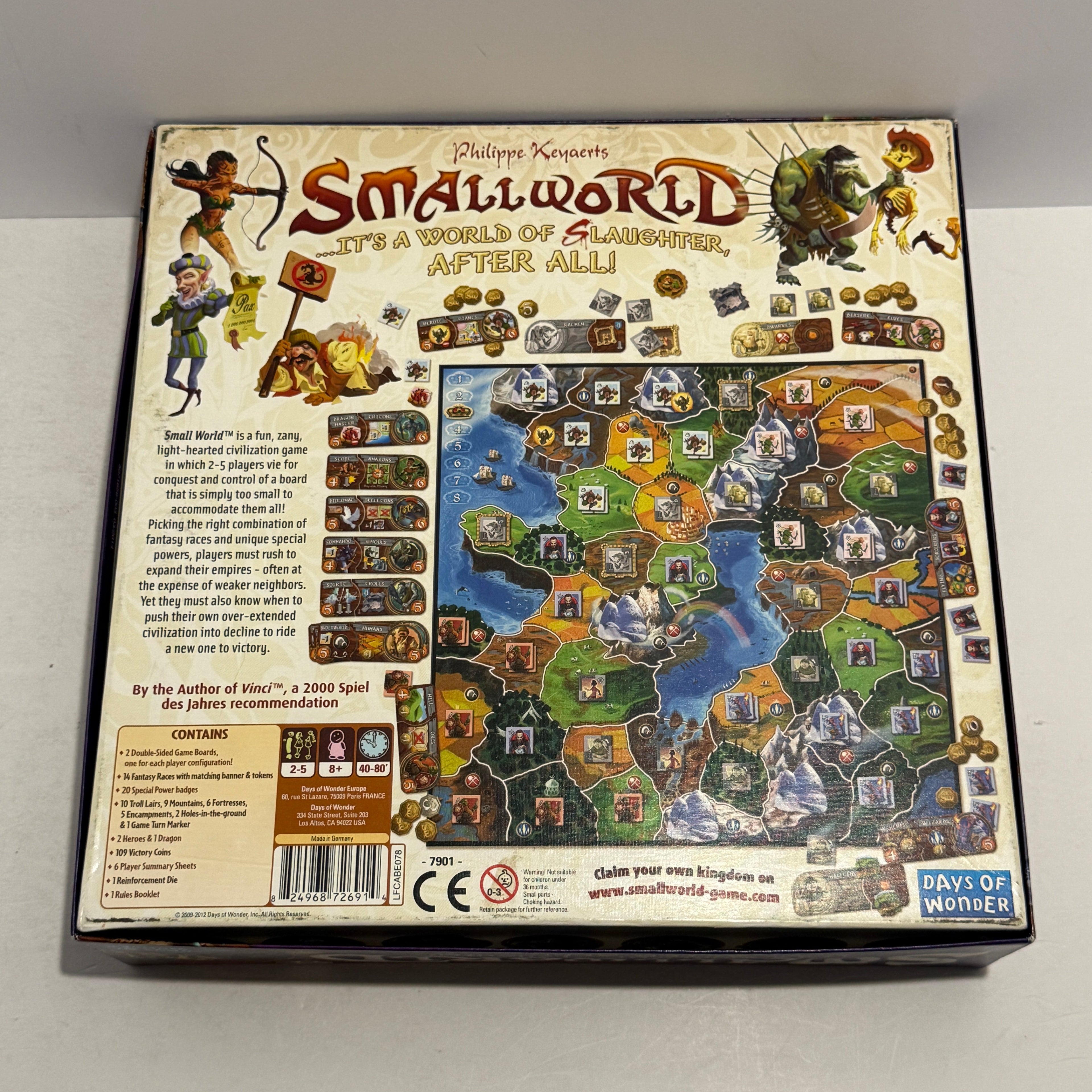 Small World Board Game /w 2 Expansions (Cursed!, Not Afraid)