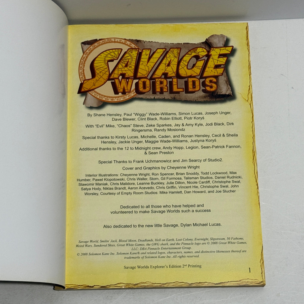 Savage Worlds Explore'rs Edition