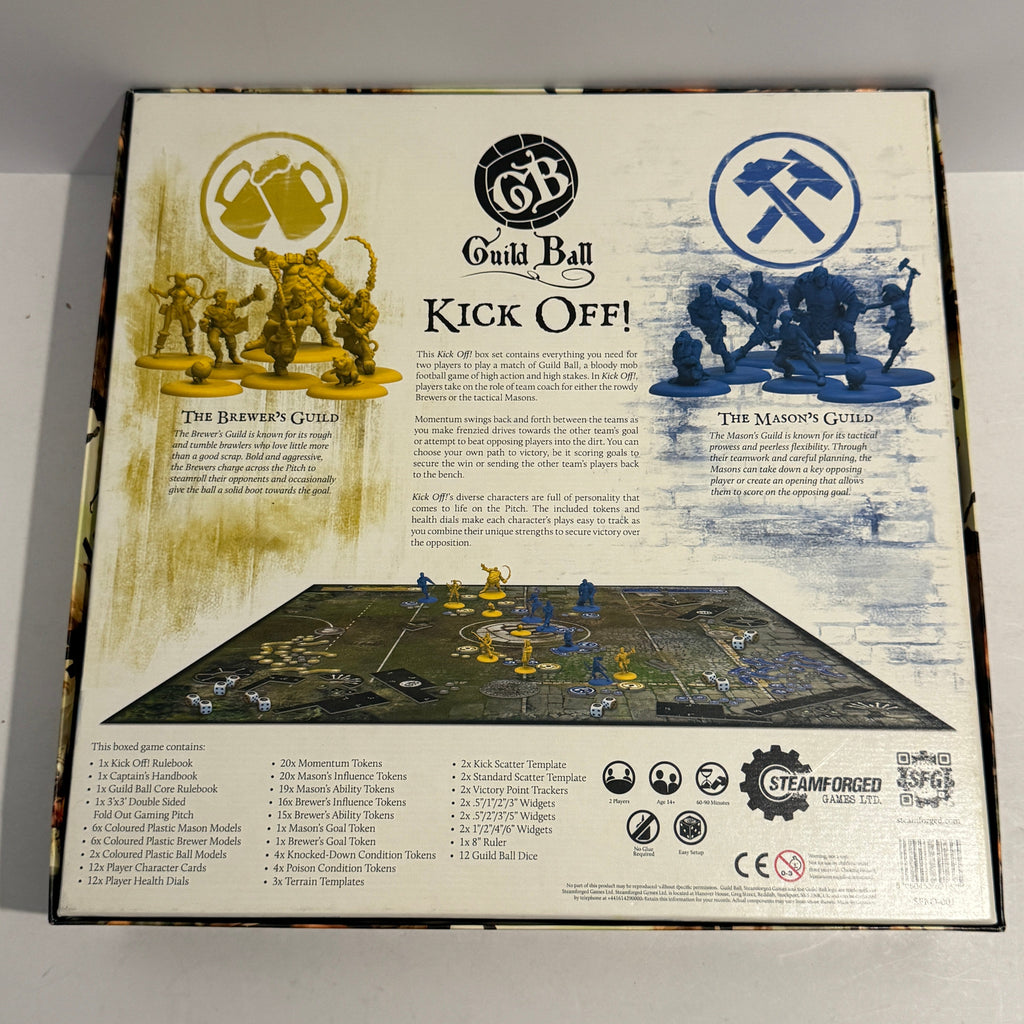 Guild Ball: Kick Off! Board Game w/ The Honest Land & Forged From Steel Expansions