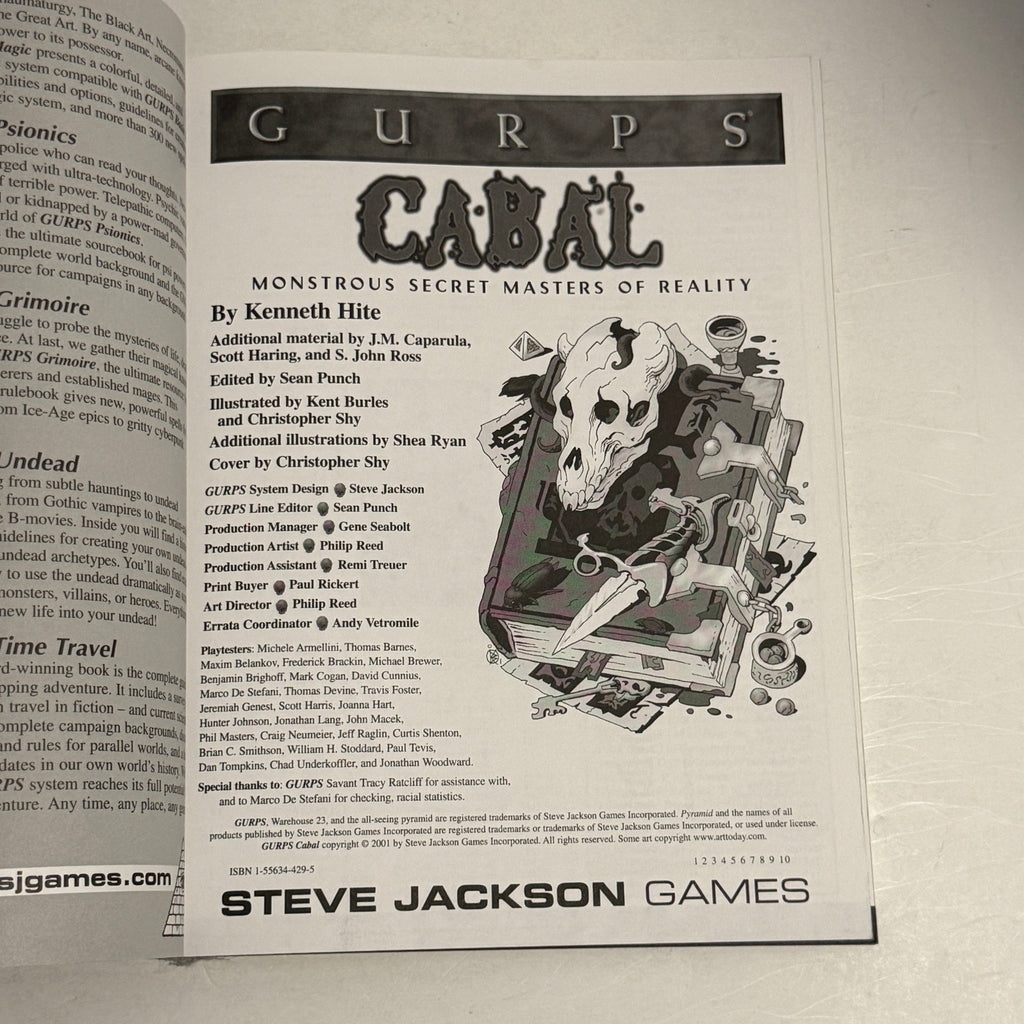 GURPS: Cabal