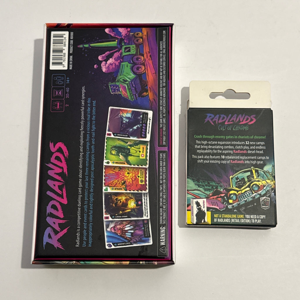 Radlands Board Game w/ Cult of Chrome Expansion