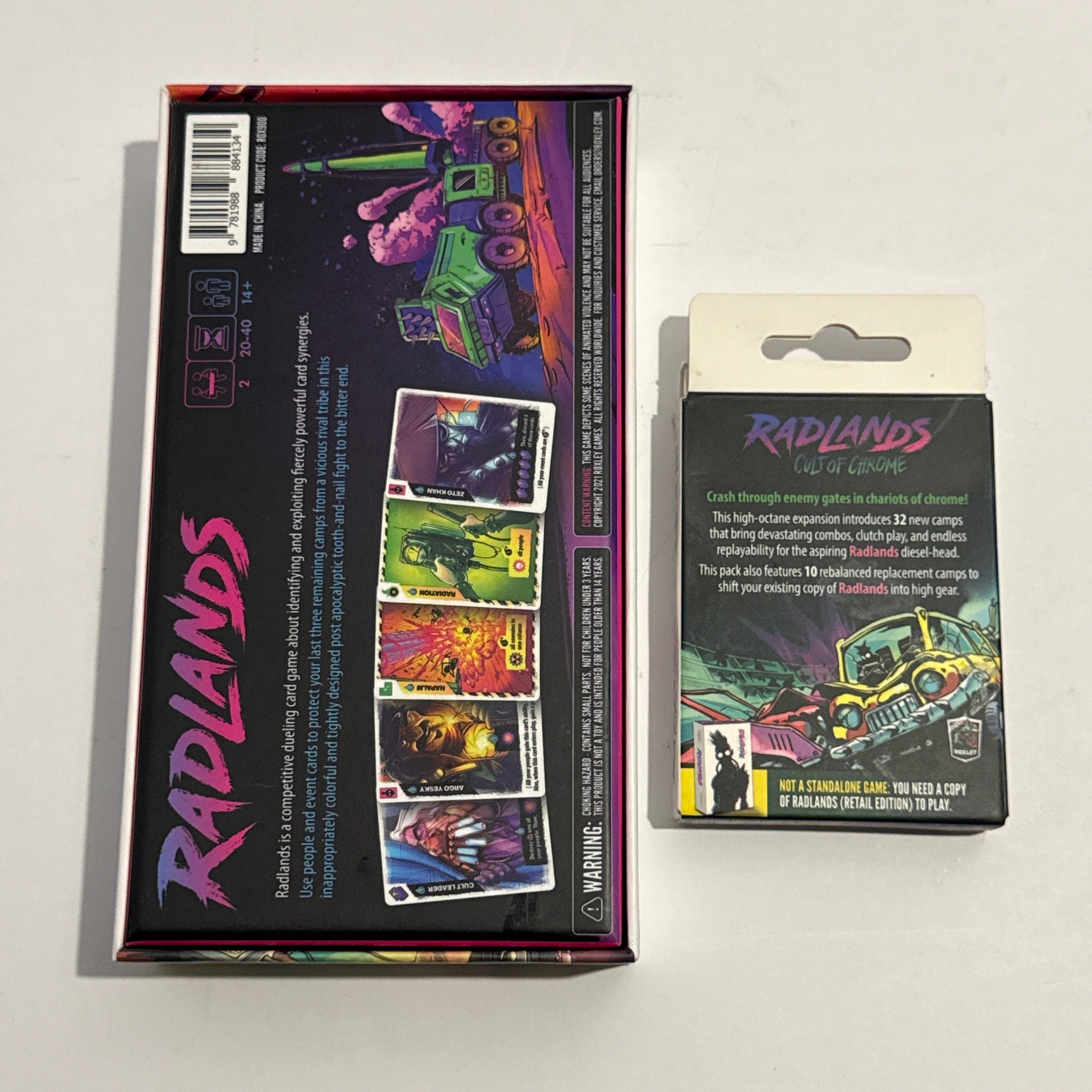 Radlands Board Game w/ Cult of Chrome Expansion