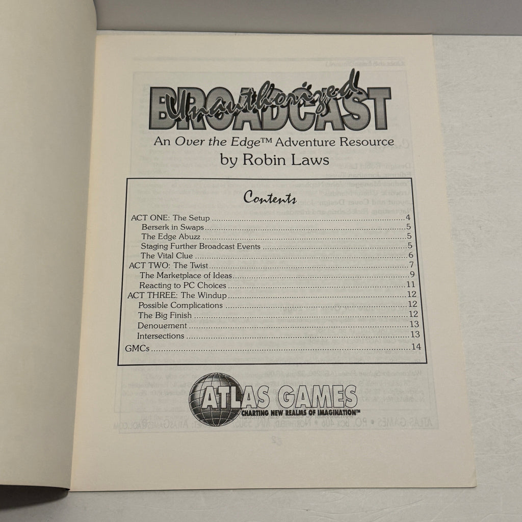 Over the Edge: Unauthorized Broadcast Adventure Resource