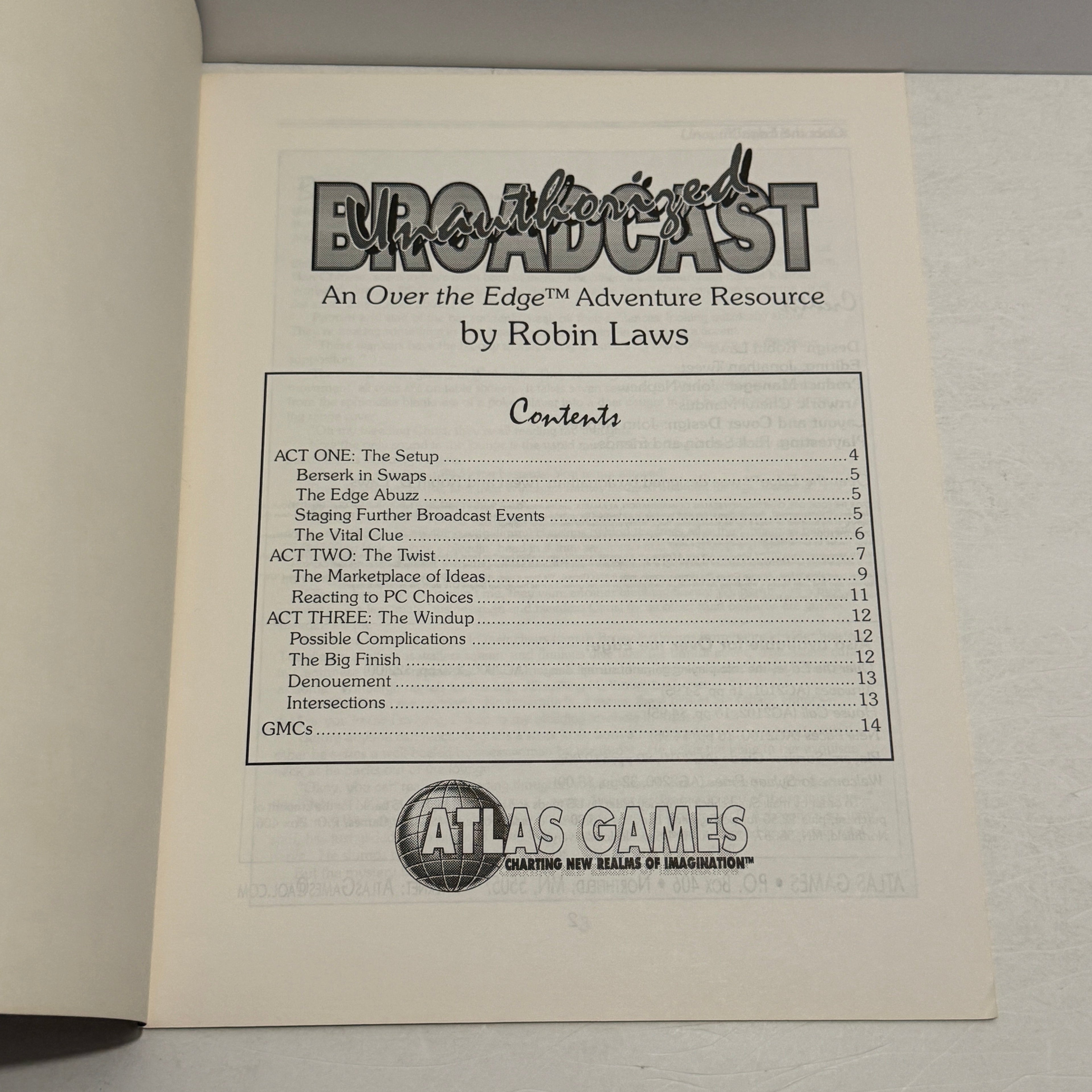 Over the Edge: Unauthorized Broadcast Adventure Resource