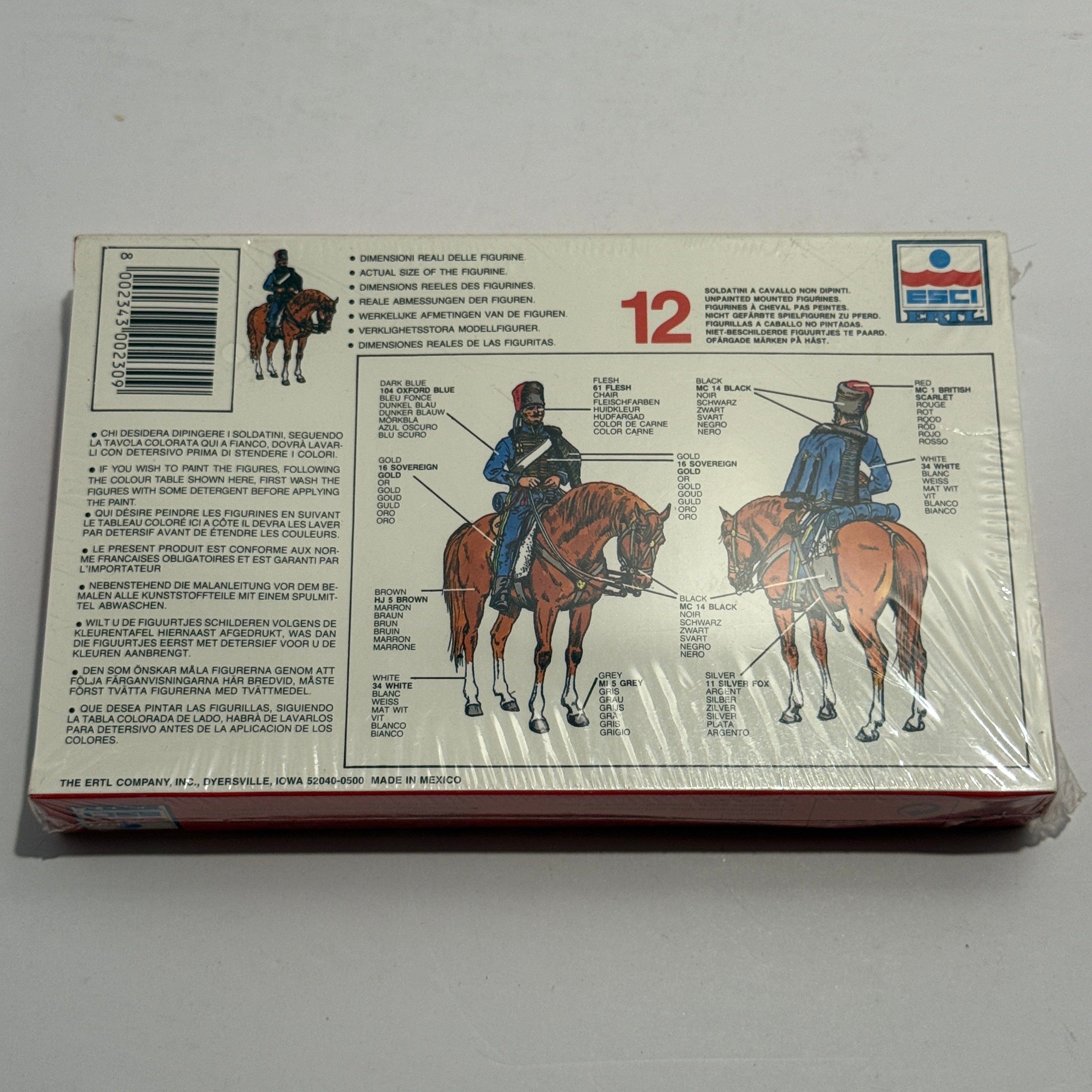 ESCI ERTL Napoleonic Wars British Light Dragoons Waterloo 1815 #230