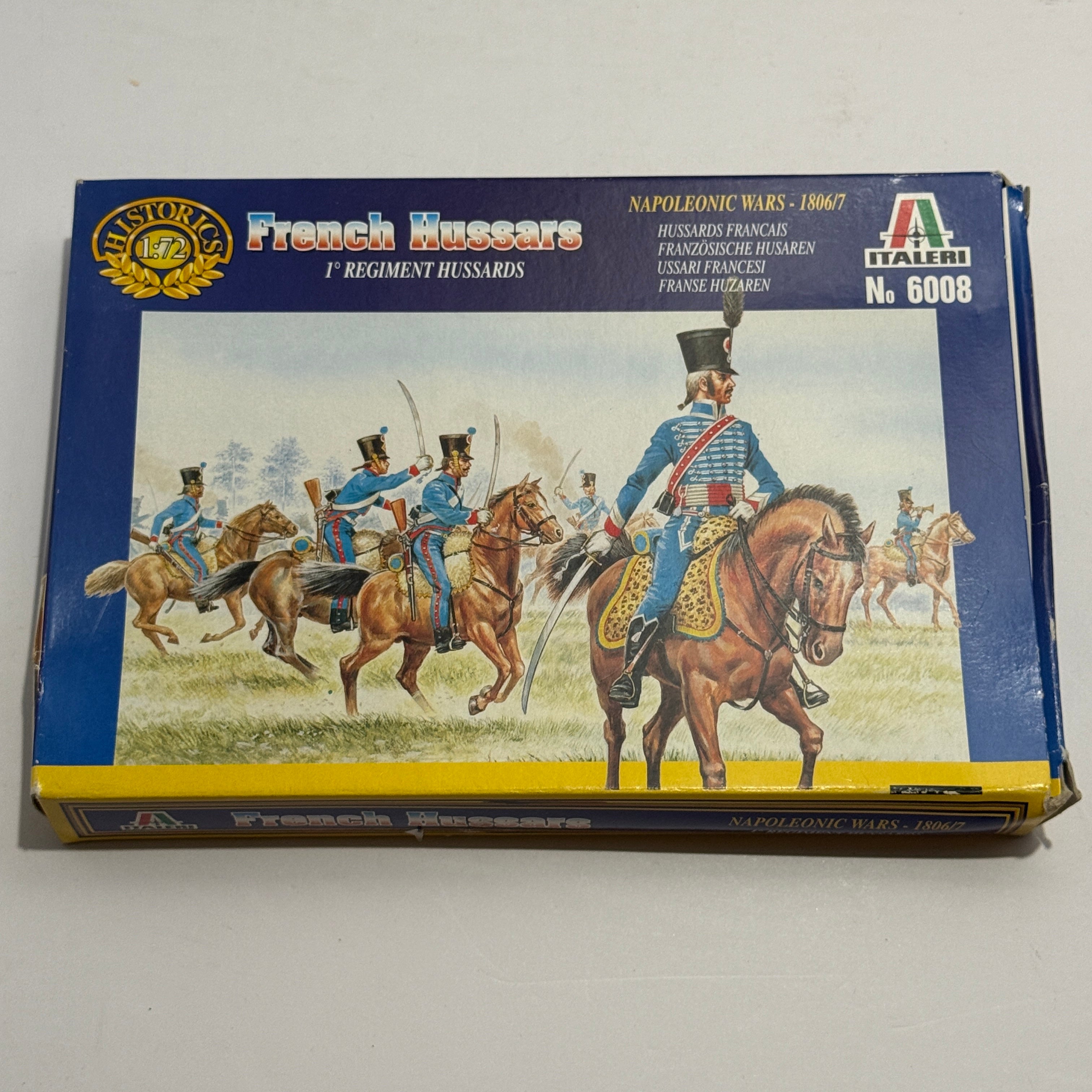 Italeri French Hussars 1 Regiment Hussards 1/72 Scale Model Kit #6008