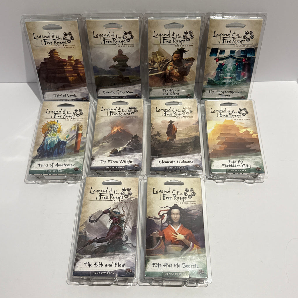 Legend of the Five Rings LCG Core w/ 2 Clan and 10 Dynasty Decks