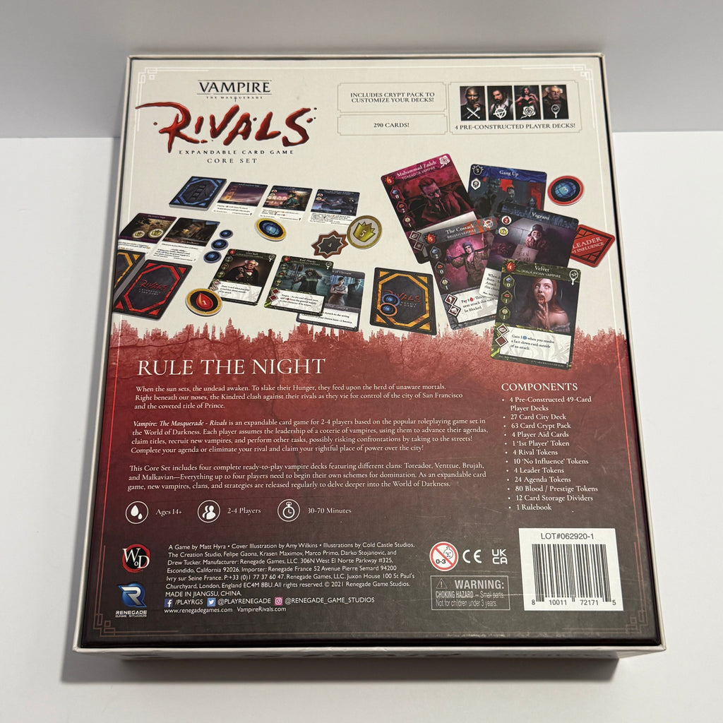 Vampire: The Masquerade Rivals Expandable Card Game