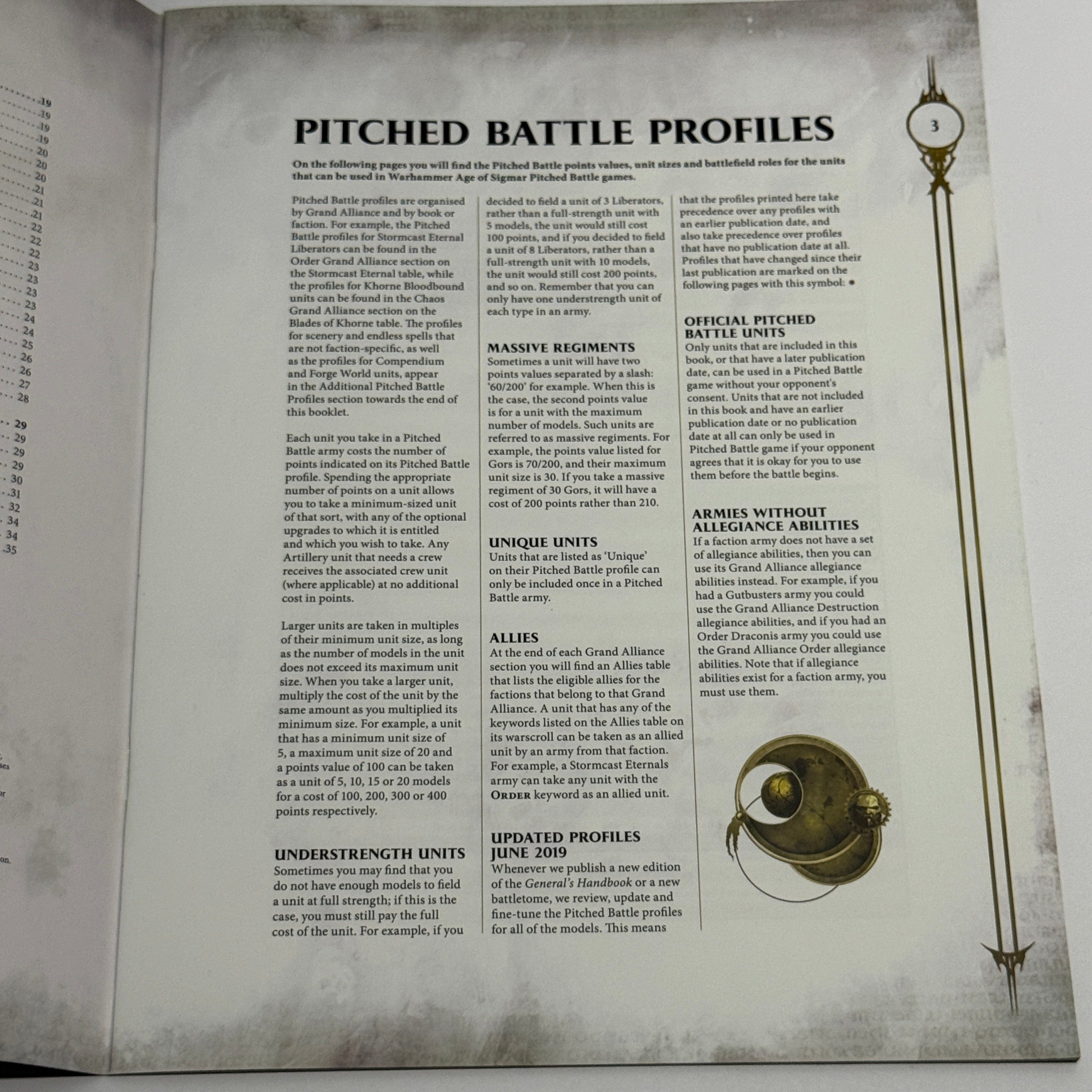 Warhammer: Age of Sigmar Pitched Battle Profiles 2019