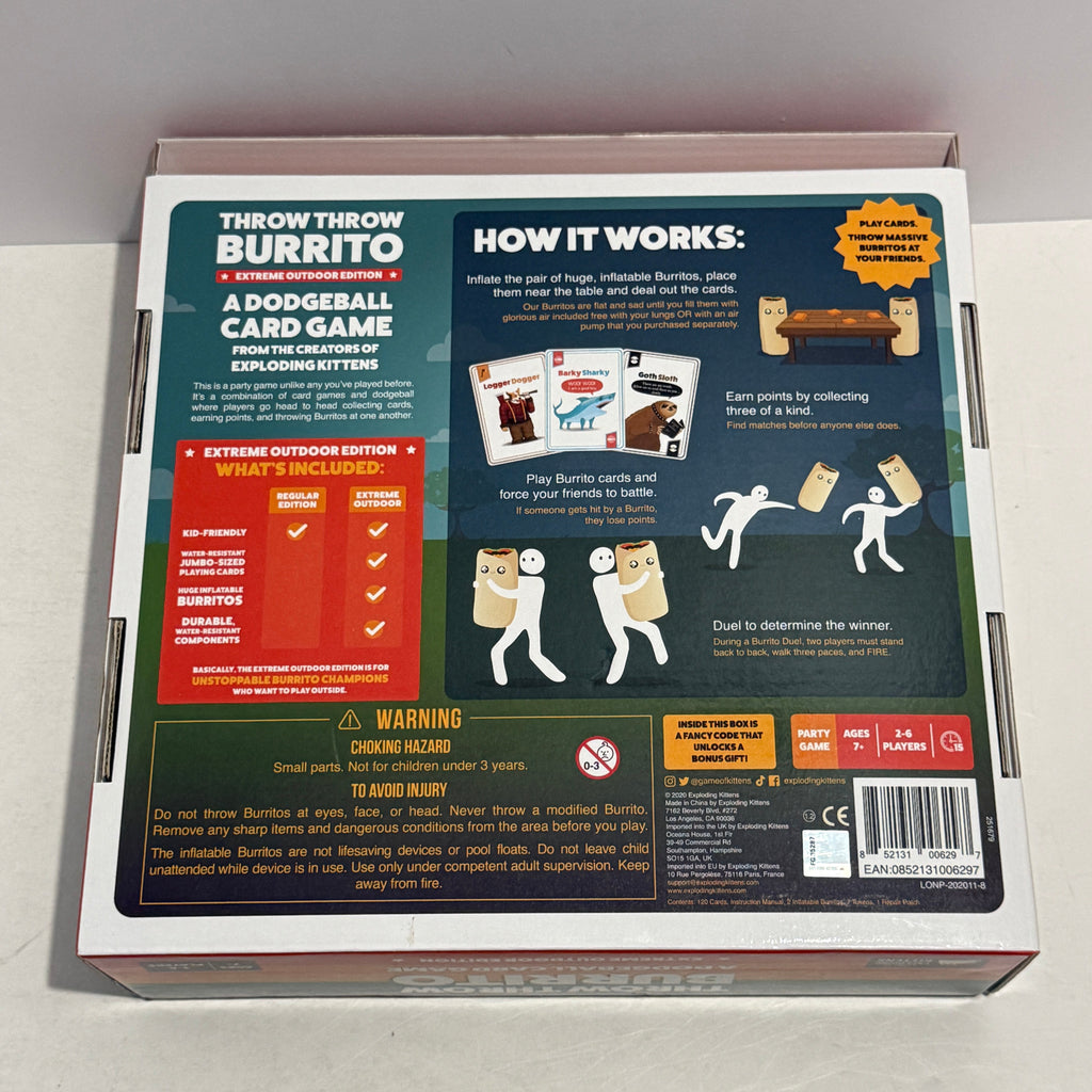 Throw Throw Burrito: Extreme Outdoor Edition