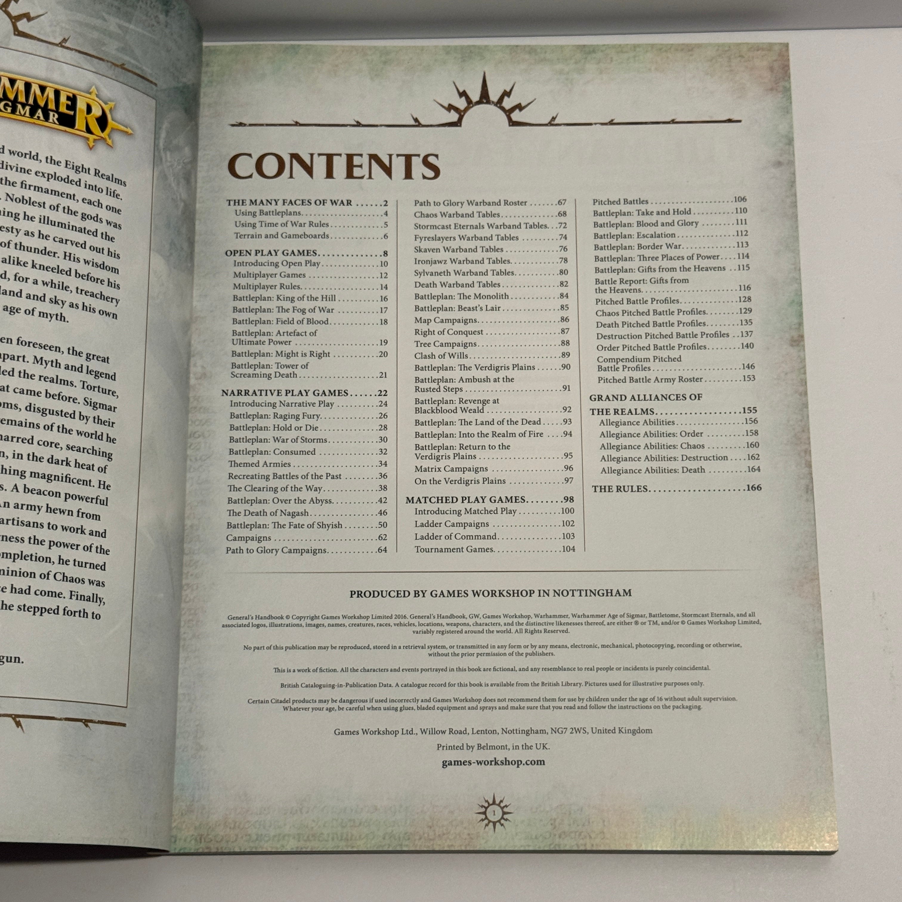 Warhammer: Age of Sigmar General's Handbook 2016