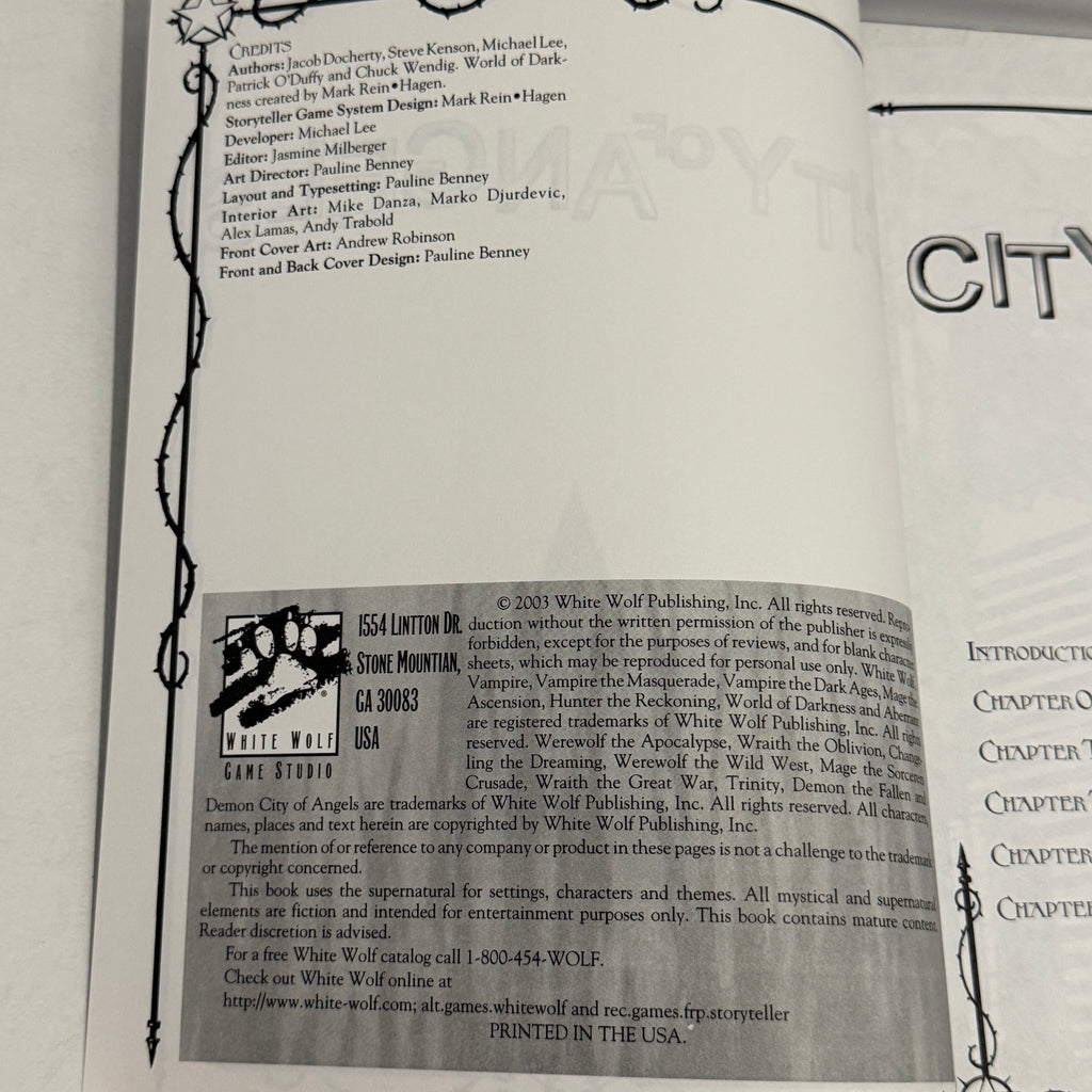 Demon the Fallen: City of Angels Sourcebook