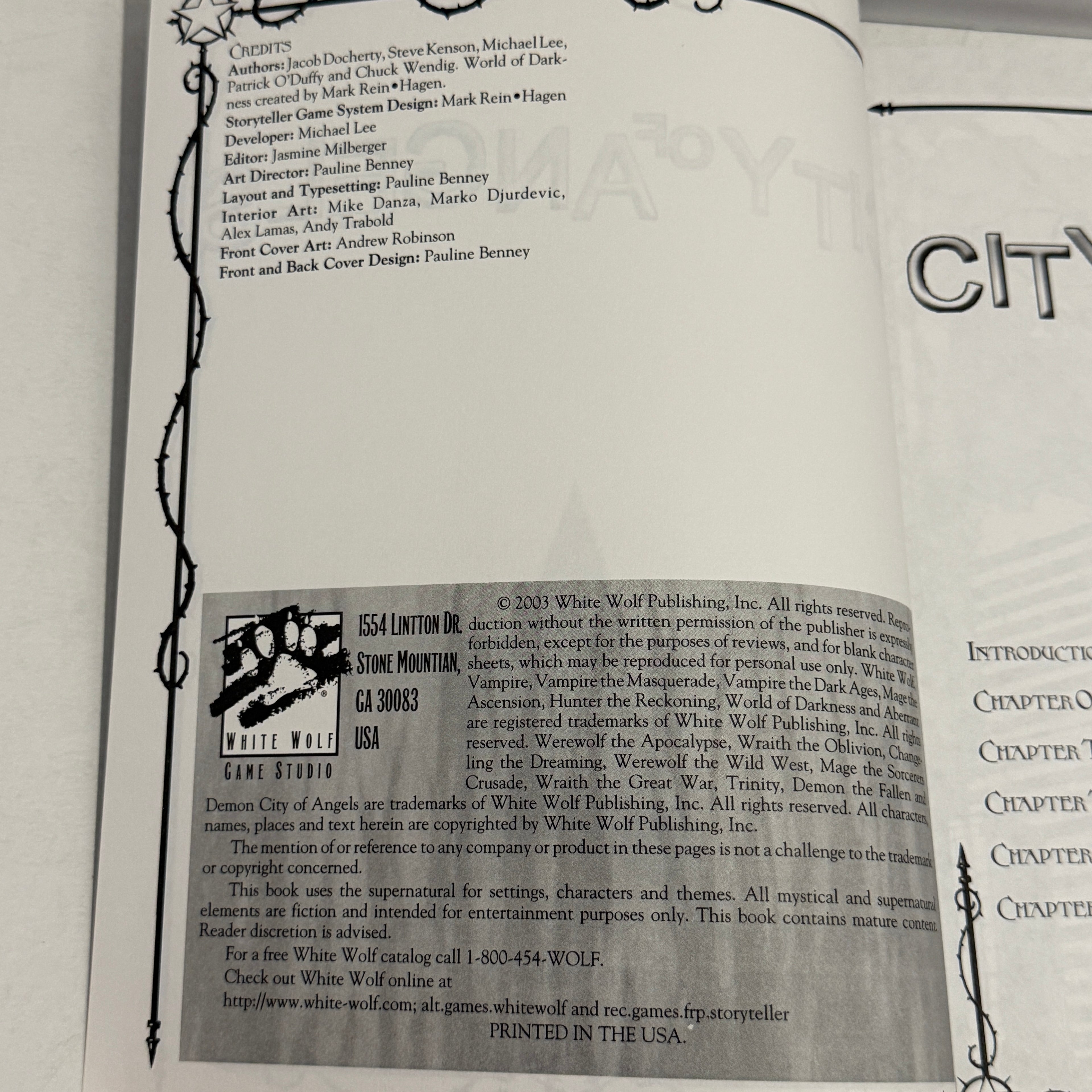 Demon the Fallen: City of Angels Sourcebook