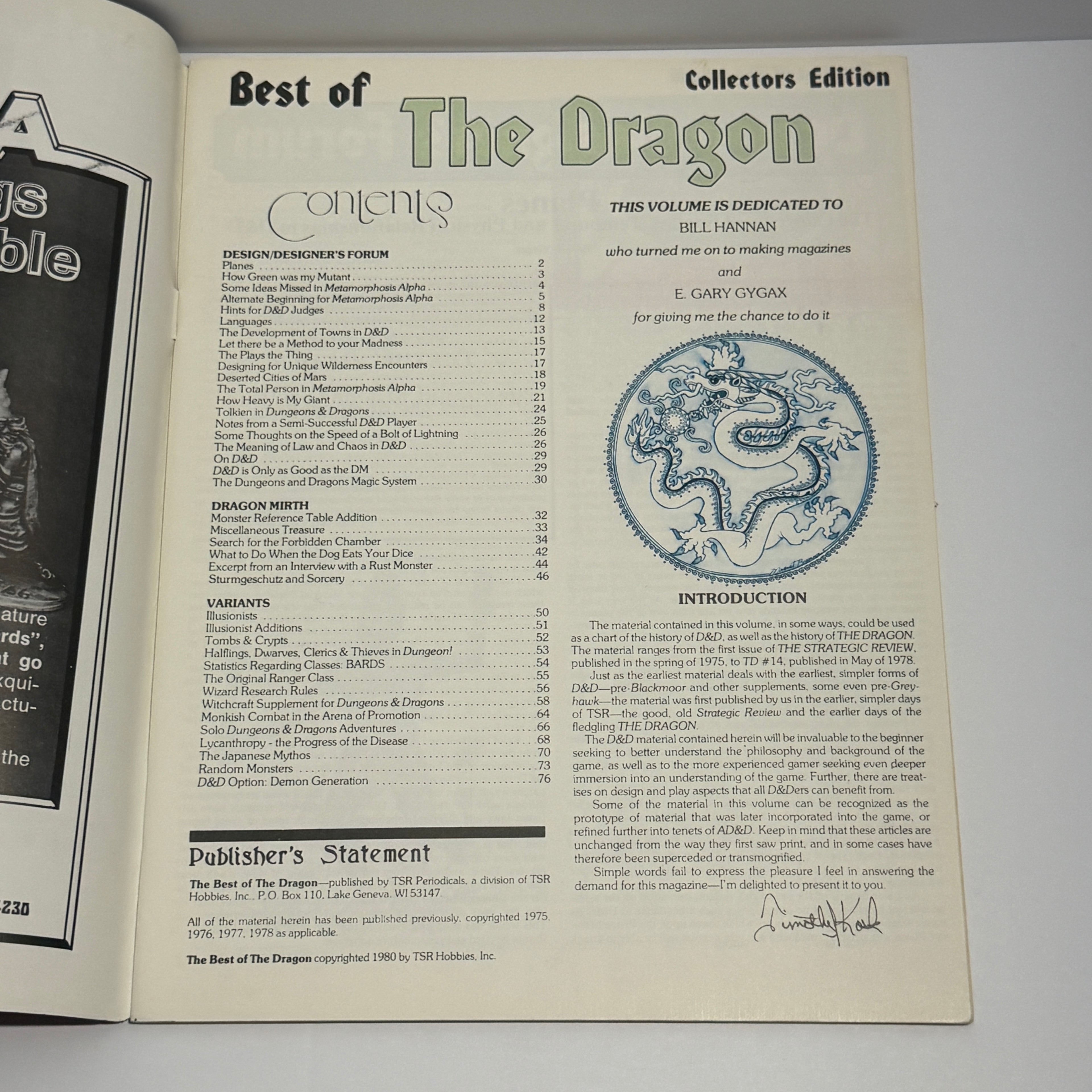 Best of the Dragon From the Strategic Review and The Dragon Vol. 1 & 2