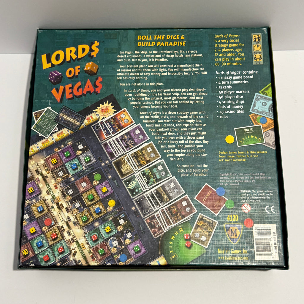 Lords of Vegas w/ Up! Expansion & Villainy Promo