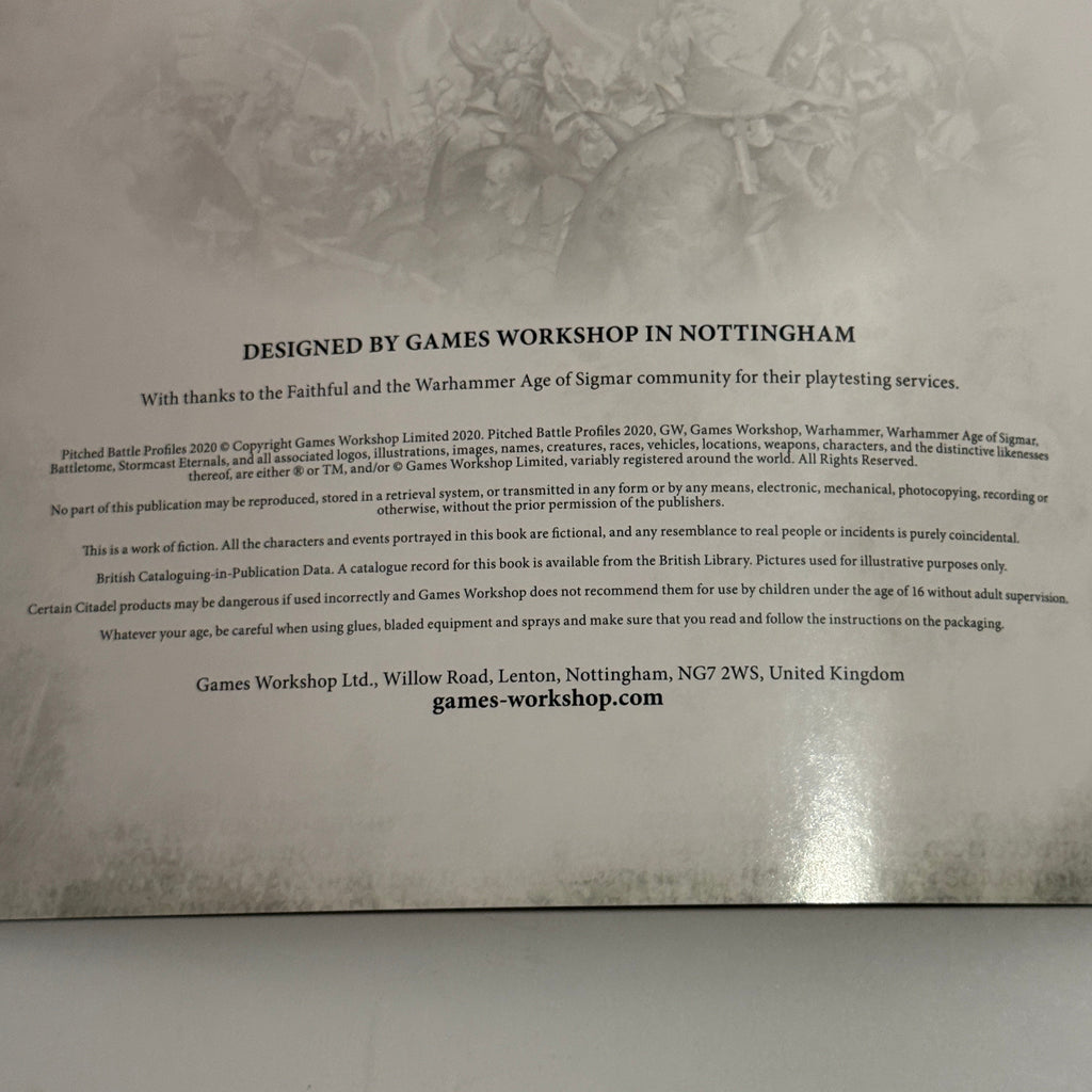 Warhammer: Age of Sigmar Pitched Battle Profiles 2020