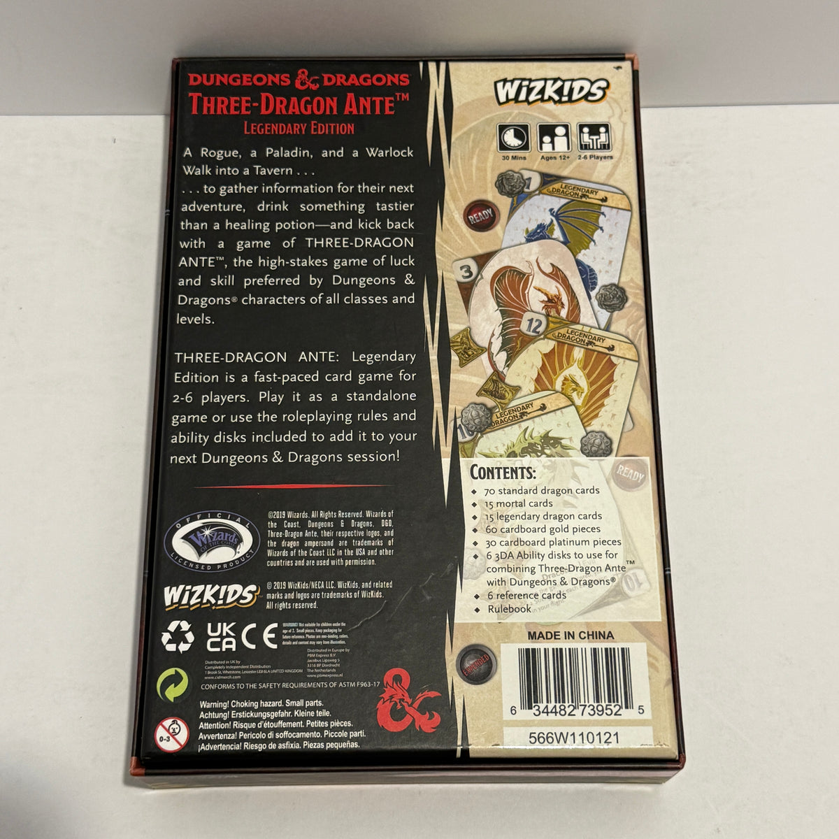 Dungeons & Dragons Three Dragon Ante Legendary Edition
