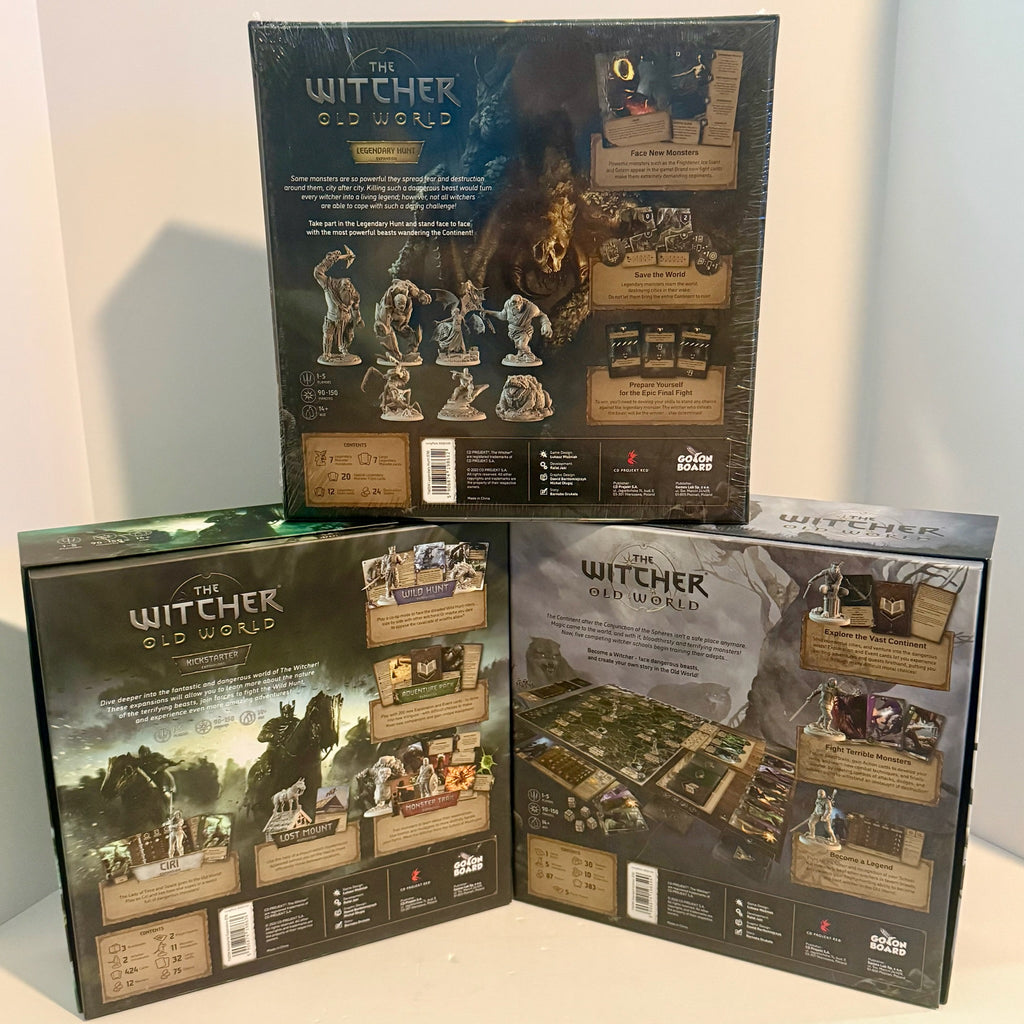 The Witcher: Old World Board Game w/ Kickstarter & Legendary Hunt Expansions
