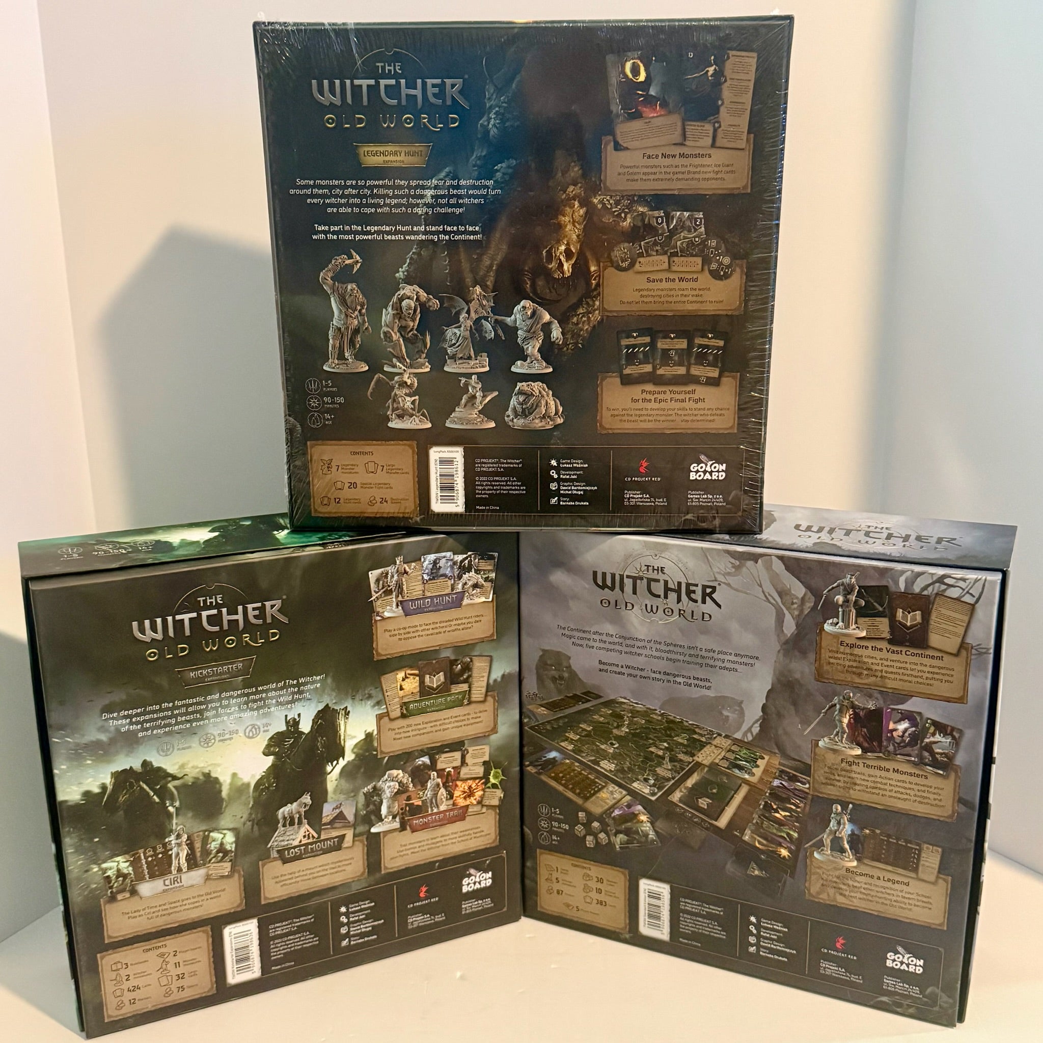 The Witcher: Old World Board Game w/ Kickstarter & Legendary Hunt Expansions