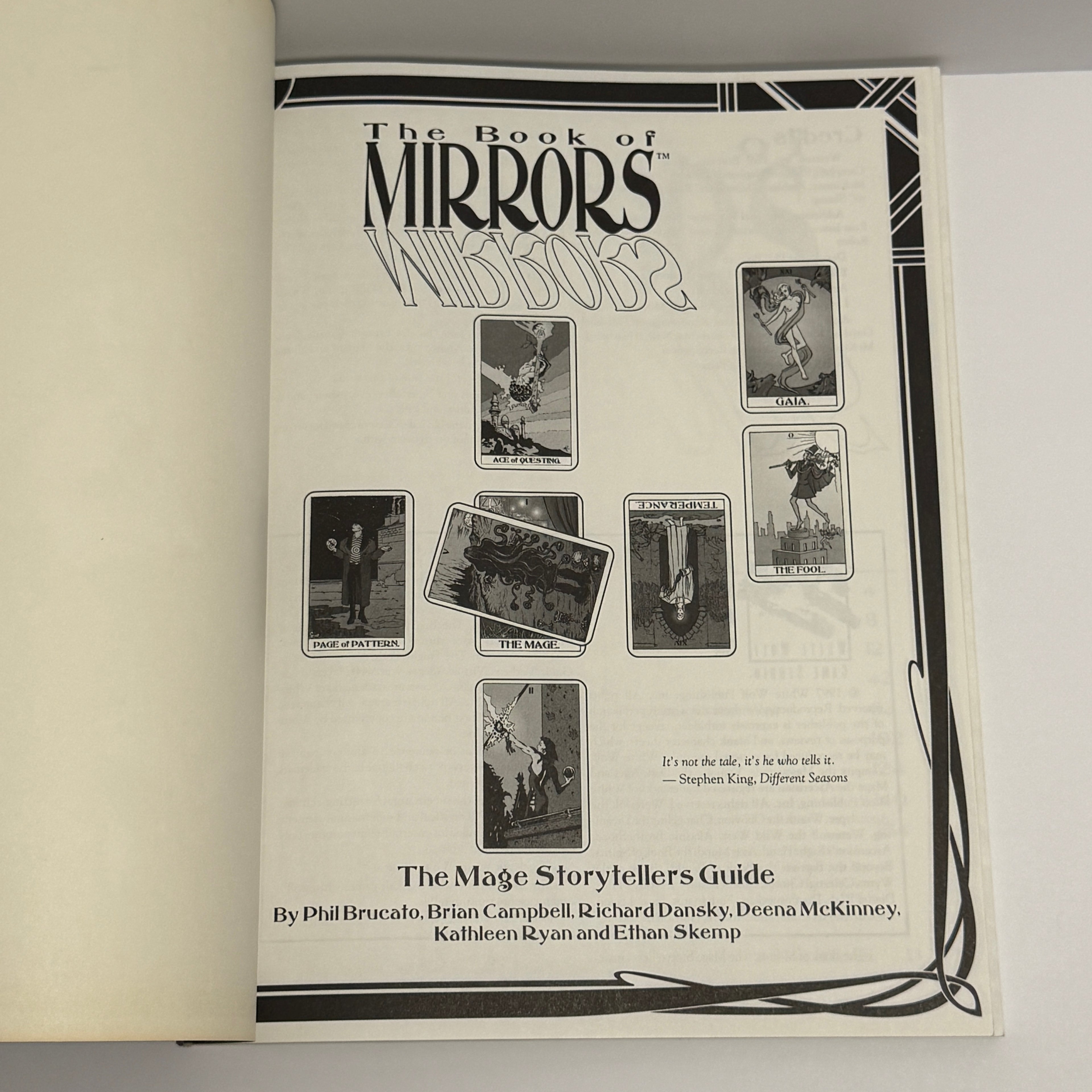 Mage: The Ascension The Book of Mirrors Storytellers Guide