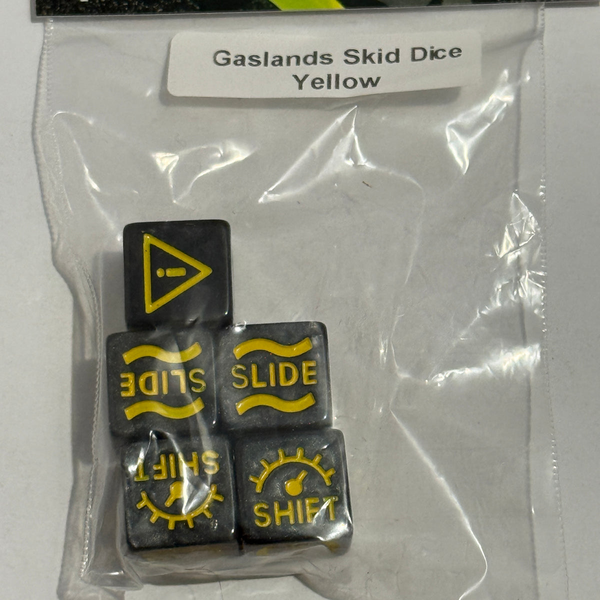 Gadzooks Gaming Gaslands Skid Dice (5) Yellow