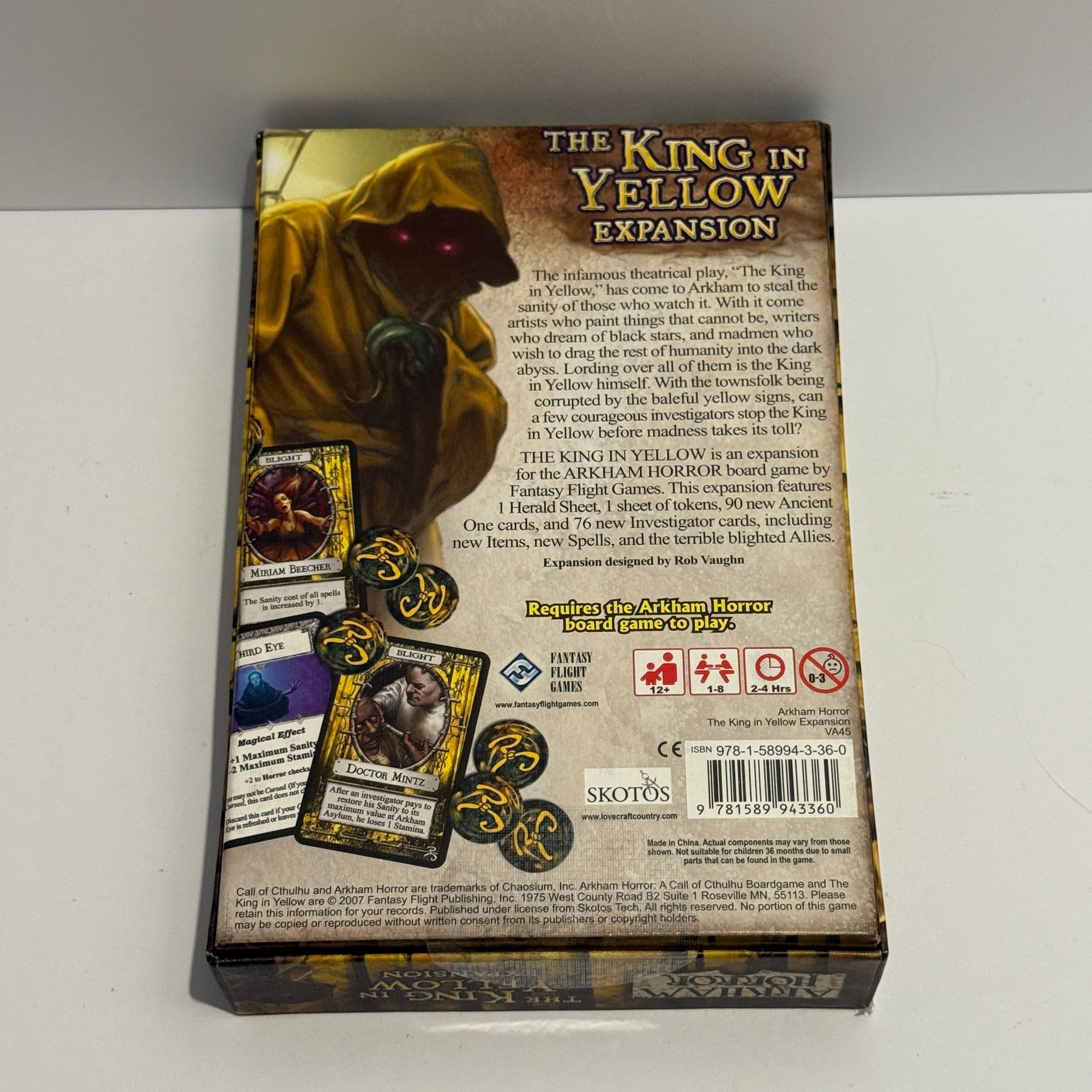 Arkham Horror: The King in Yellow Expansion