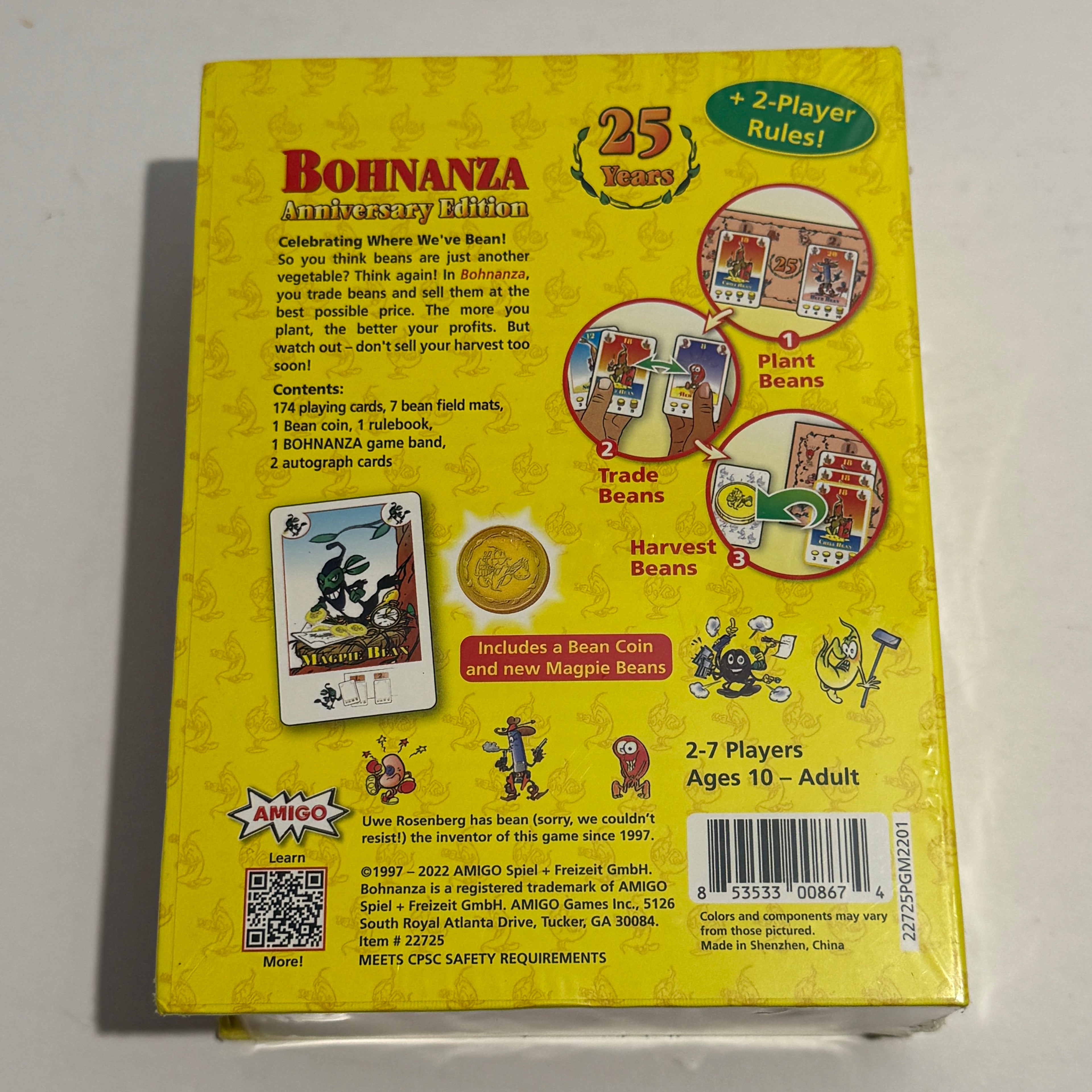 Bohnanza Card Game 25th Anniversary Edition
