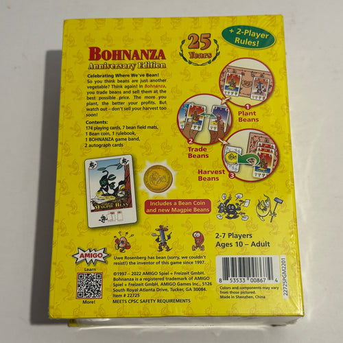 Bohnanza Card Game 25th Anniversary Edition