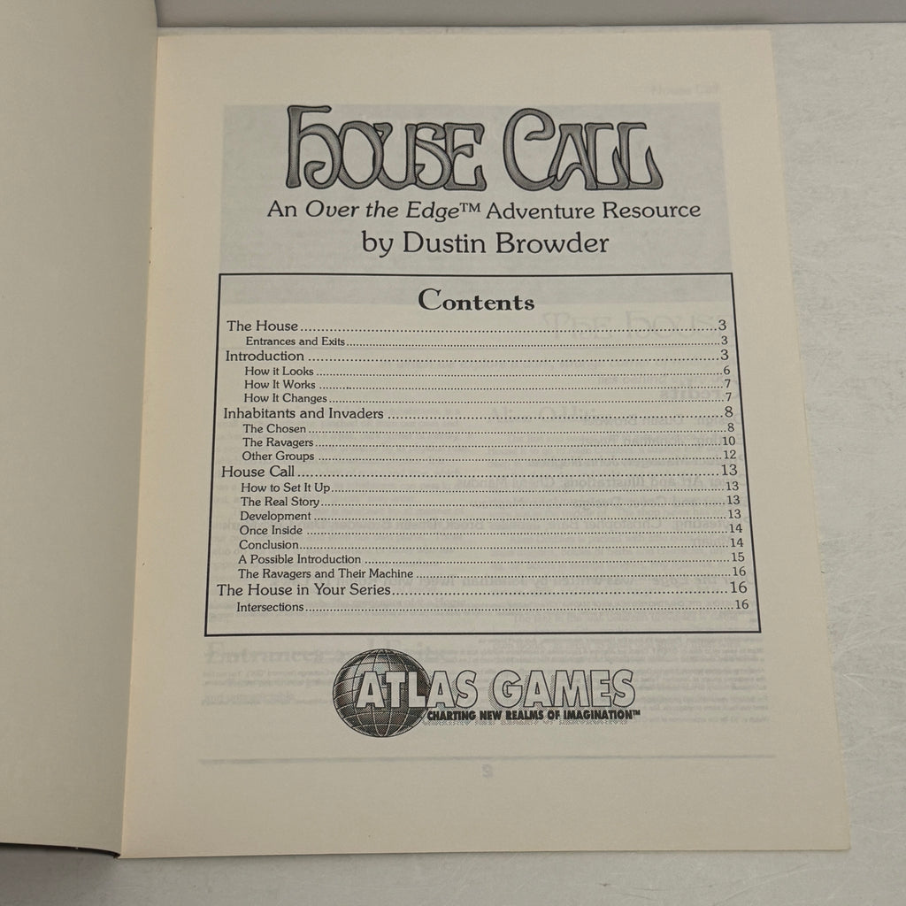 Over the Edge: House Call Adventure Resource