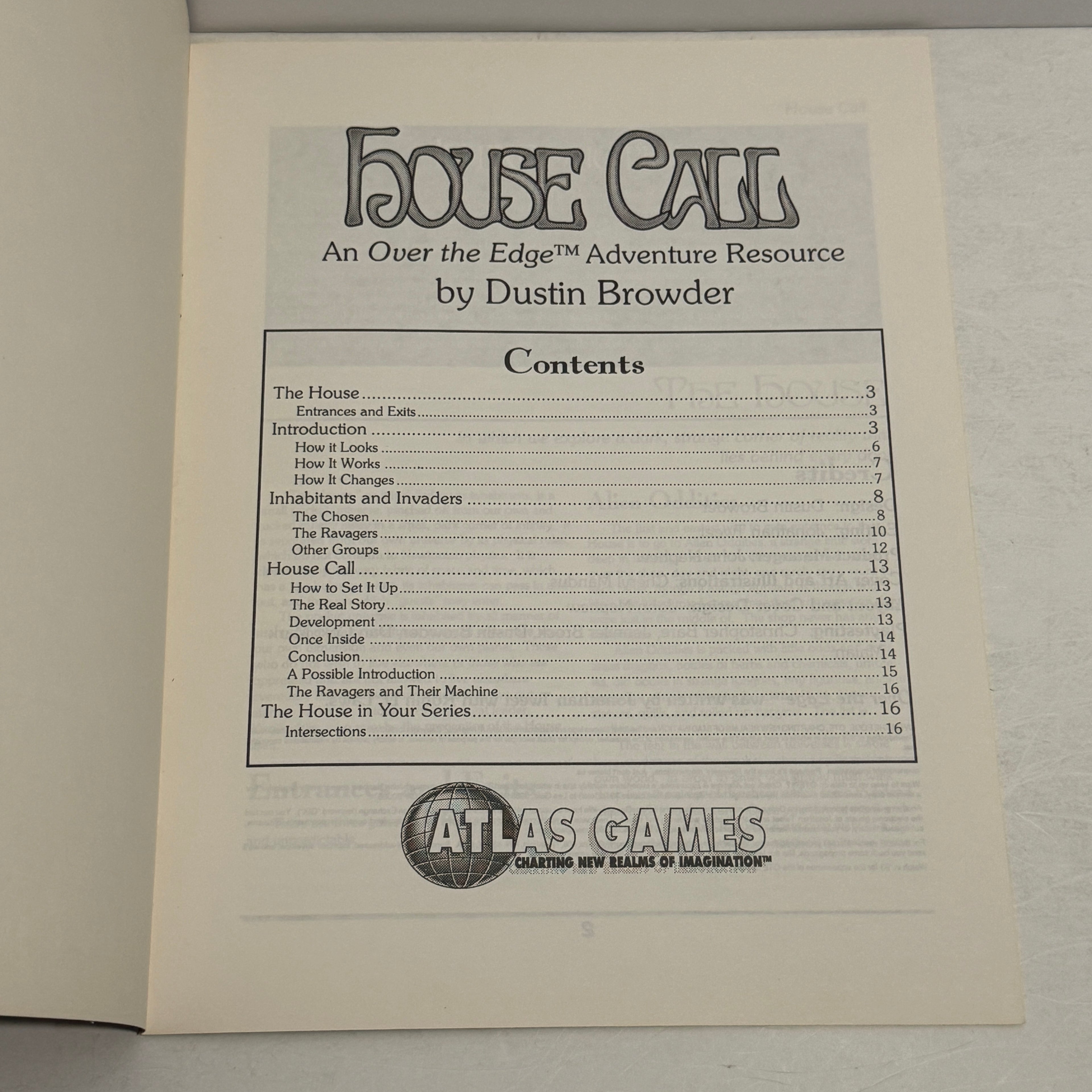 Over the Edge: House Call Adventure Resource