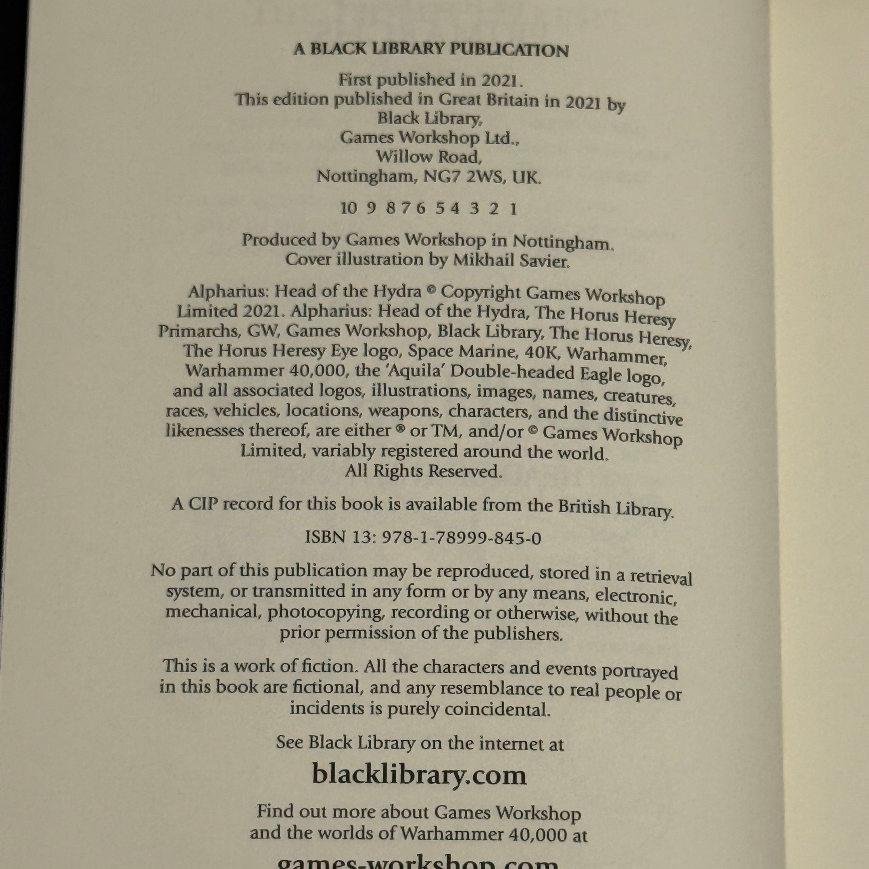 Alpharius: Head of the Hydra