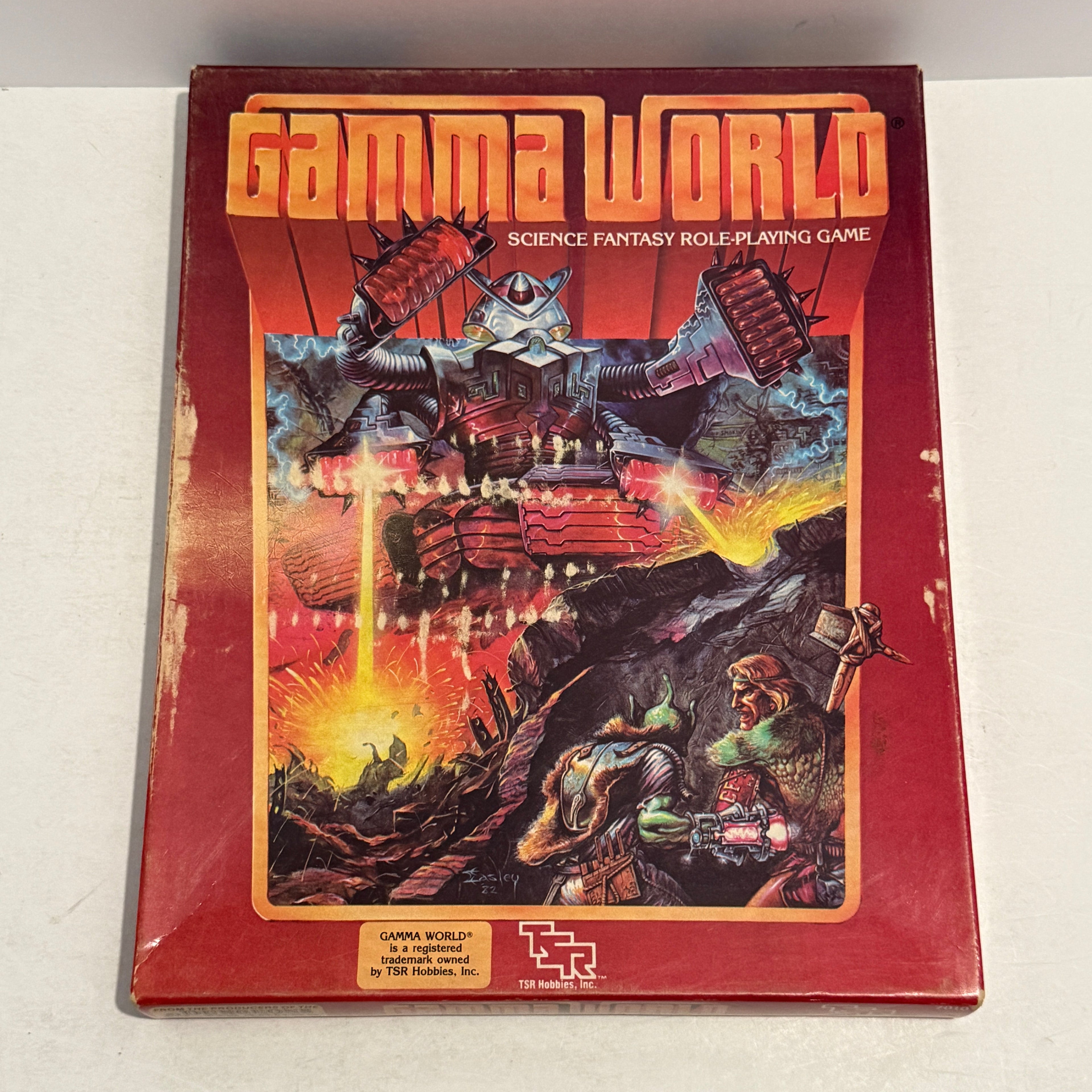 Gamma World RPG 1983 Boxed 1st Printing TSR w/ Map & Books - No Dice