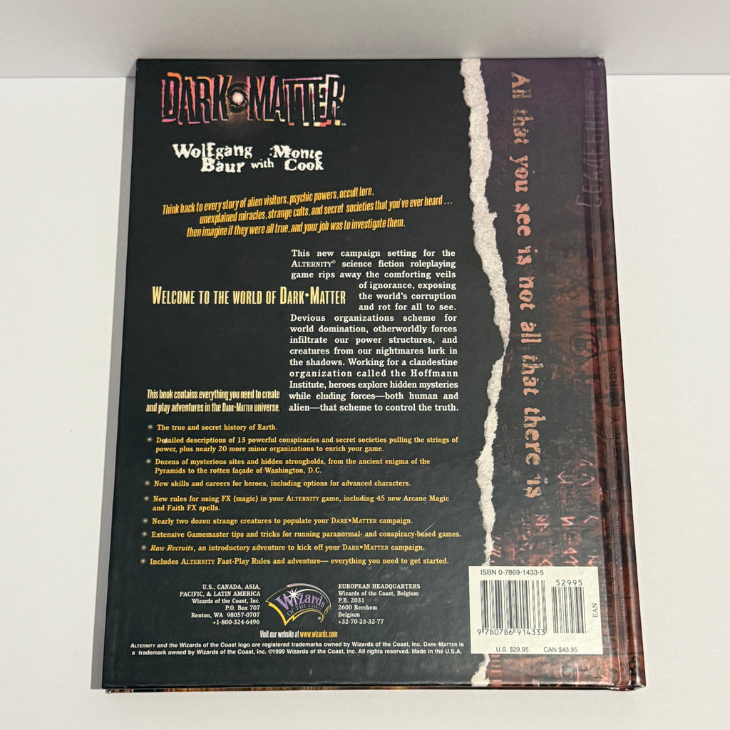 Alternity: Dark Matter Campaign Setting