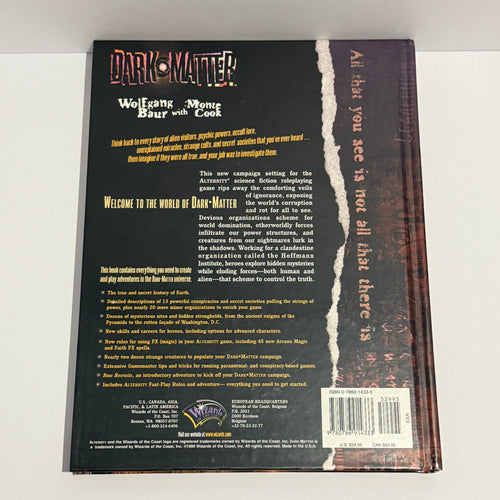 Alternity: Dark Matter Campaign Setting