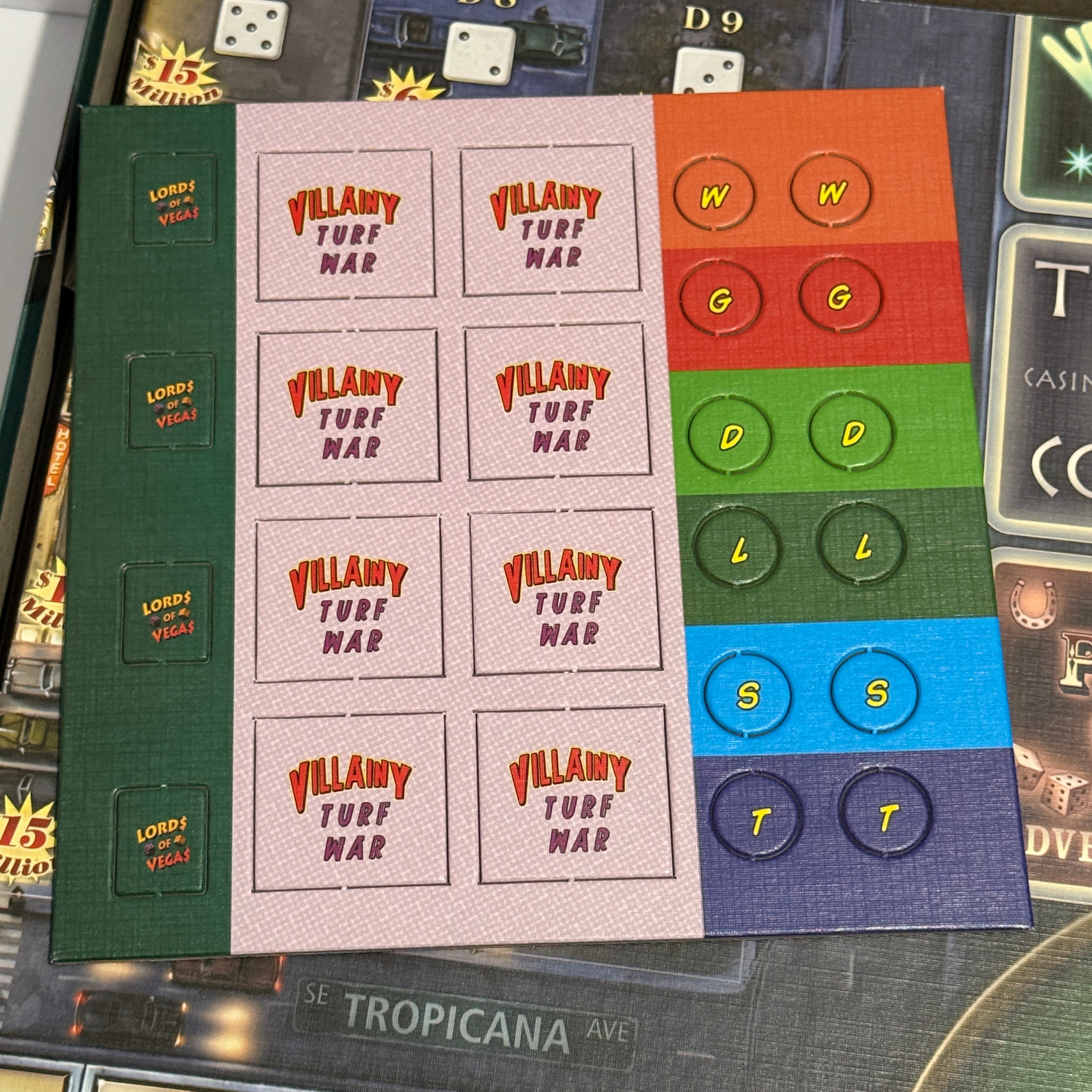 Lords of Vegas w/ Up! Expansion & Villainy Promo
